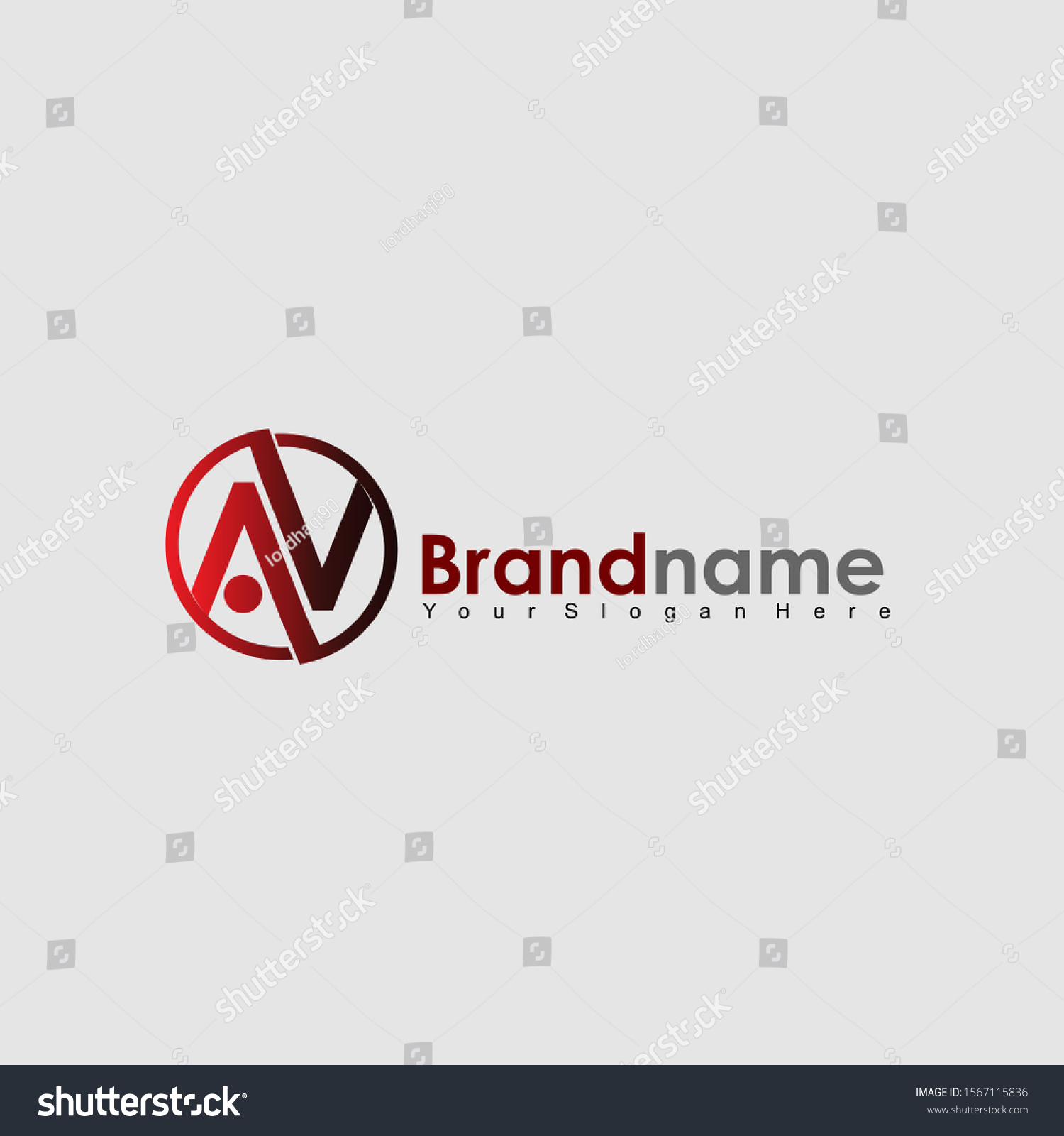 Av Brand Logo Elegant Design Logo: เวกเตอร์สต็อก (ปลอดค่าลิขสิทธิ์