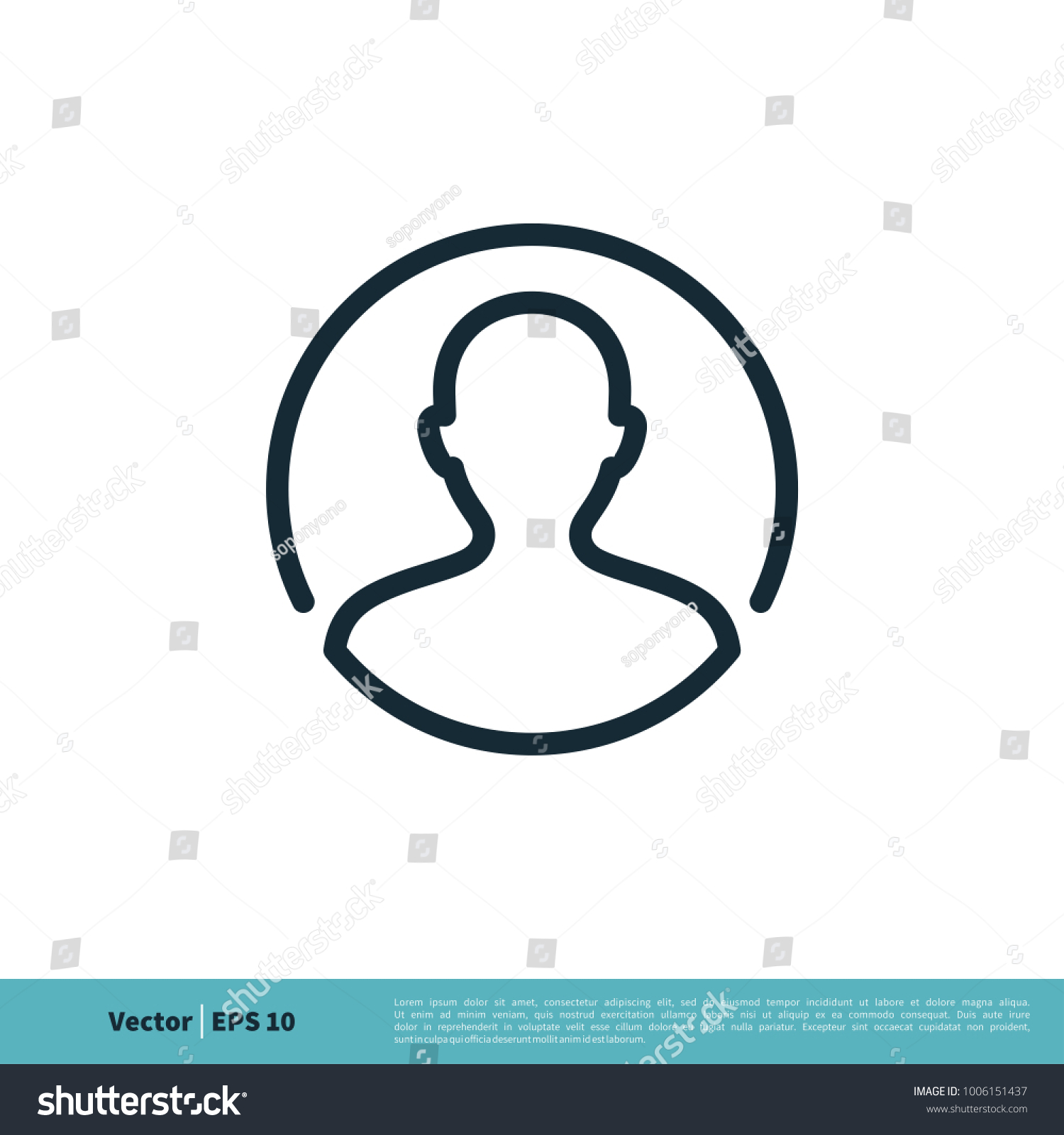 Avatar Profile Icon Vector Logo Template Stock Vector (Royalty Free ...