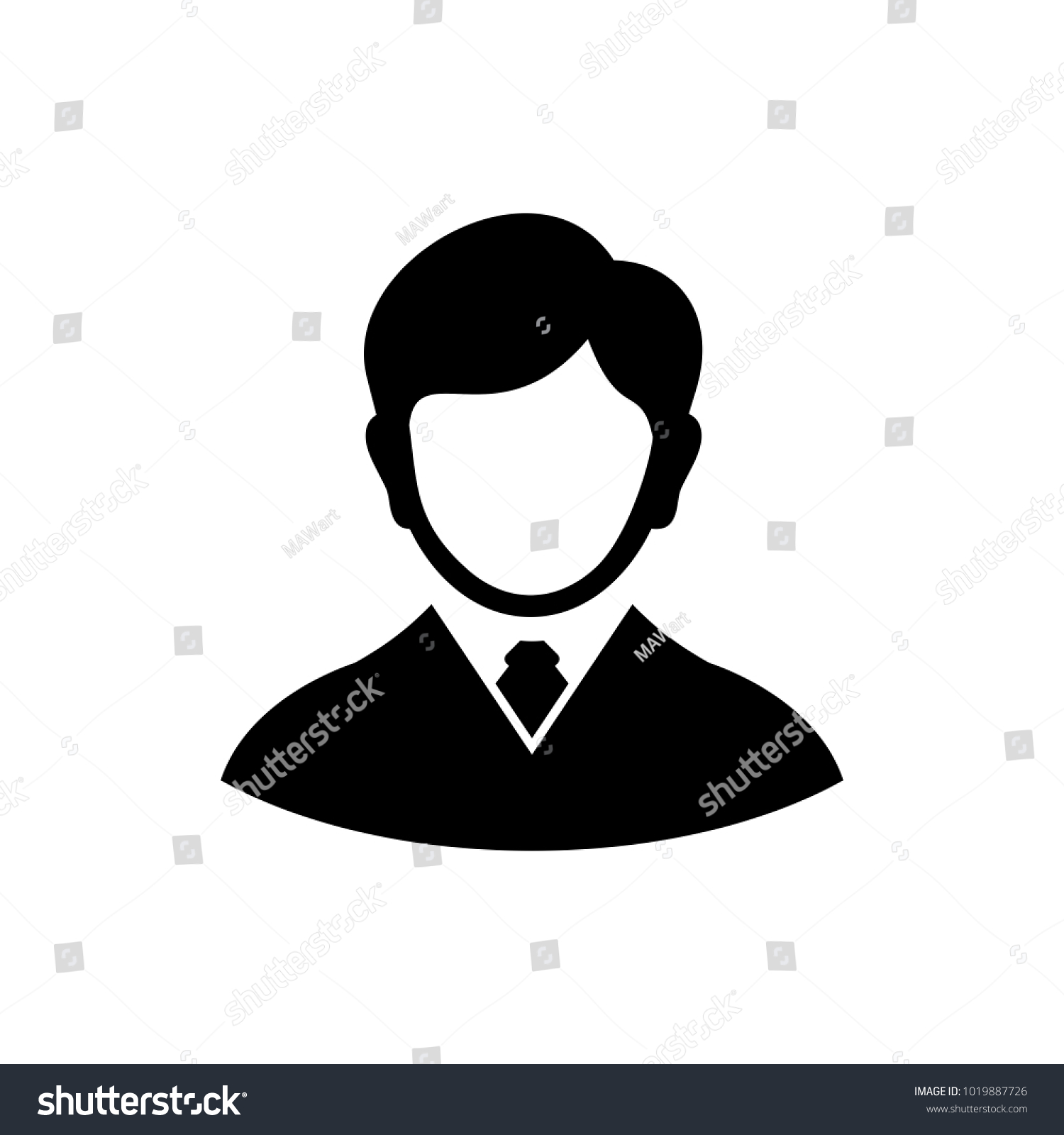 Avatar Profile Logo Stock Vector (Royalty Free) 1019887726