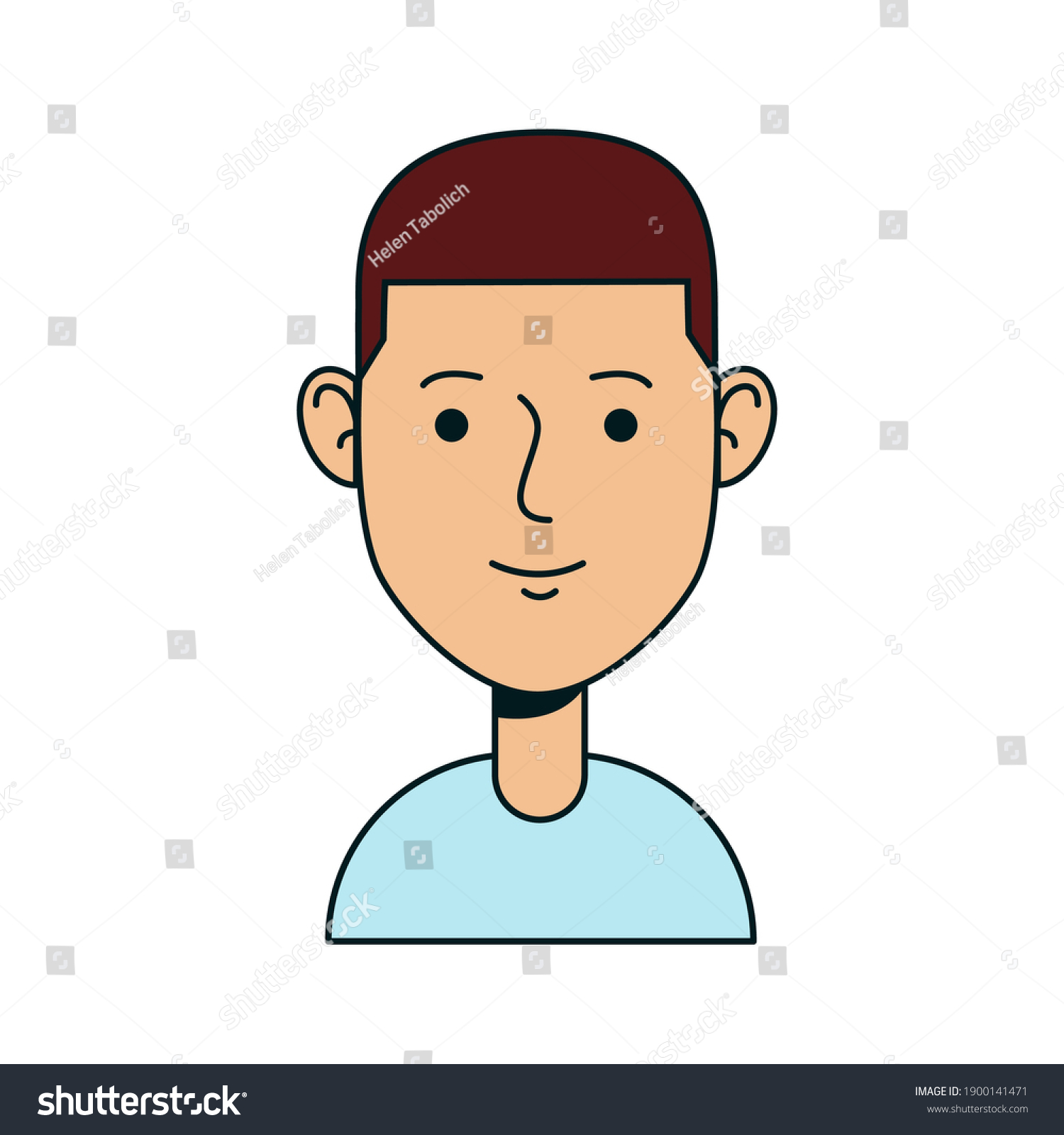 Avatar Profile Picture Icon Male Vector Stock Vector (Royalty Free ...