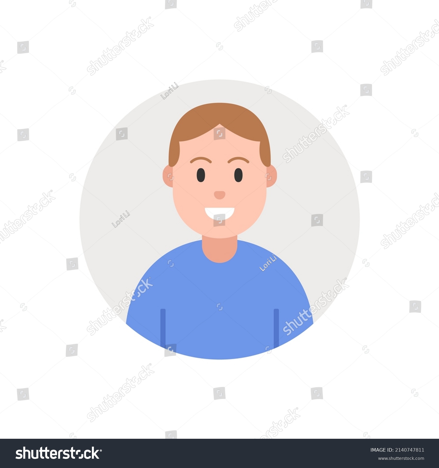 Avatar Young Man Male Character Icon Stock Vector (Royalty Free ...