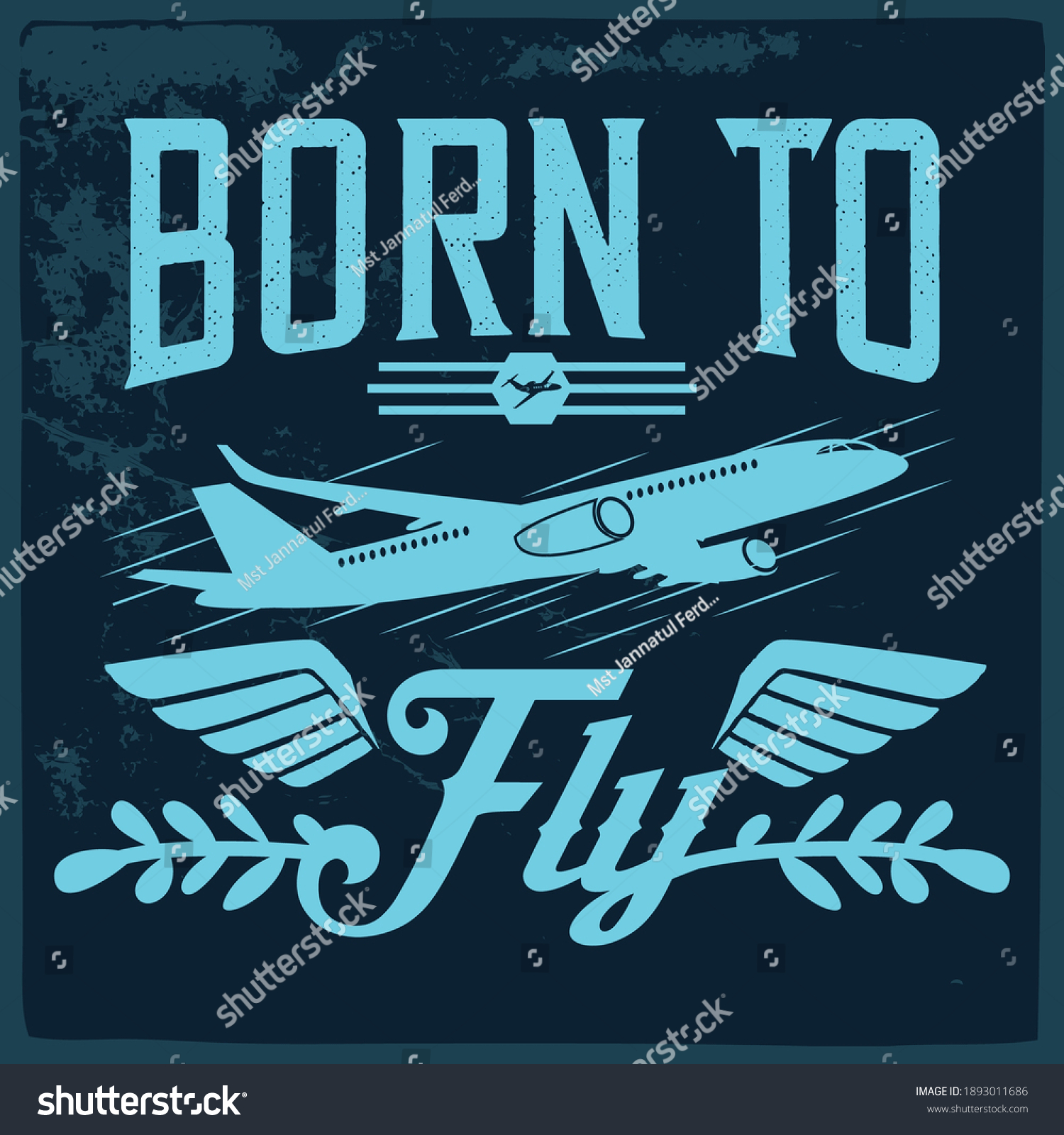 Aviation T Shirt Design Vector Print Stock Vector (Royalty Free ...