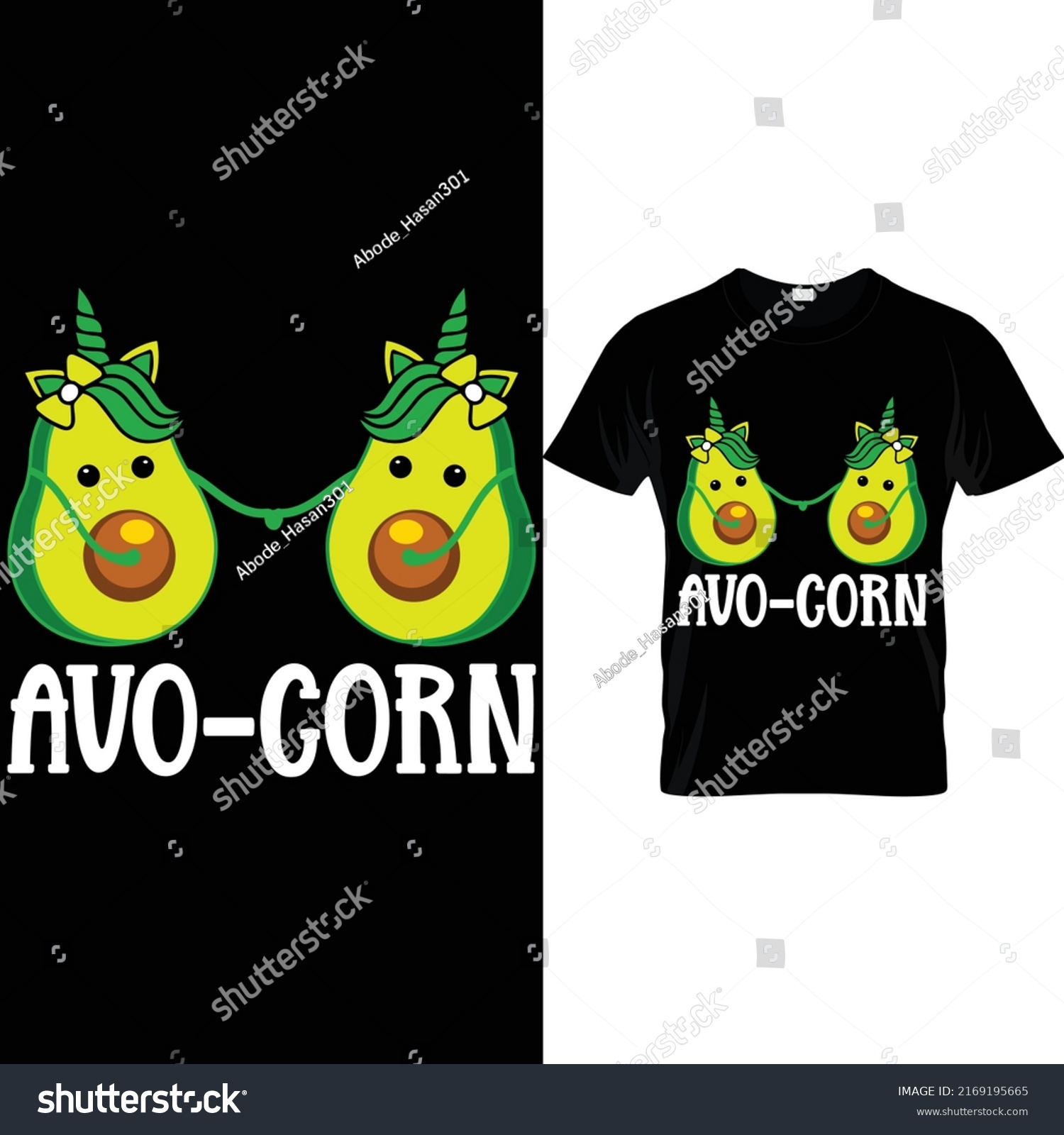 SVG of Avo-corn lover t shirt design svg