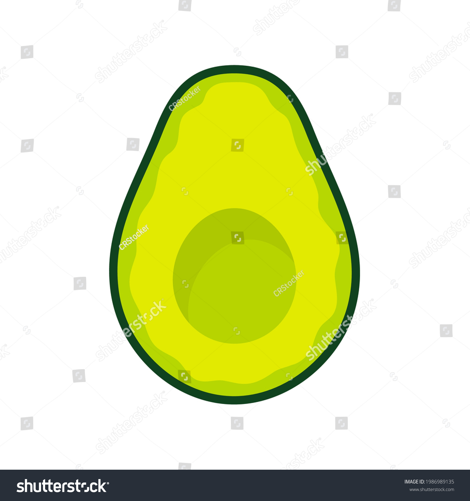 SVG of Avocado vector. avocado fruit cut into pieces There is a round seed inside. for health care svg