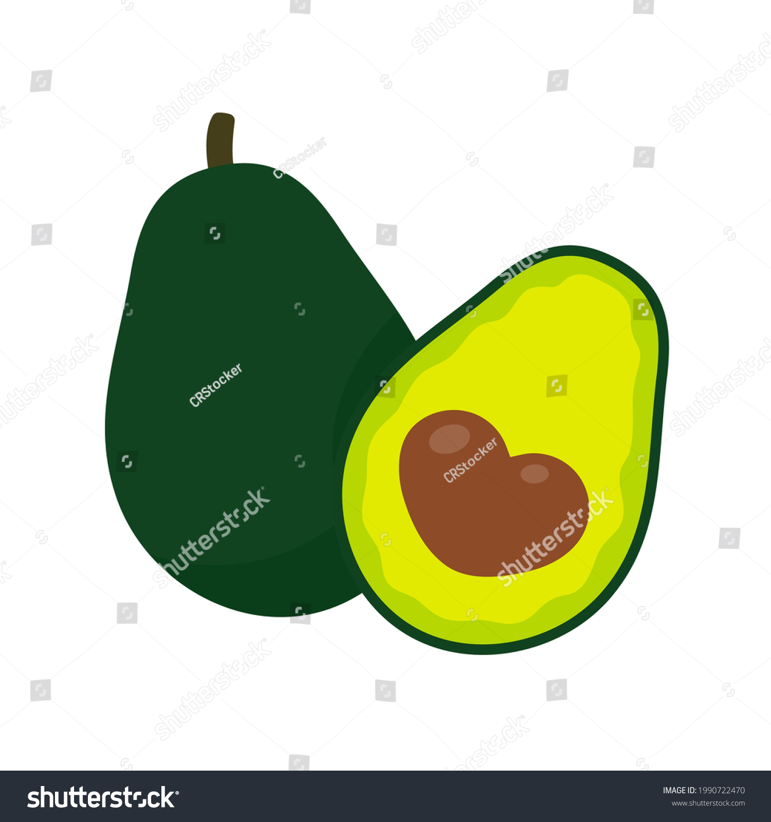 SVG of Avocado vector. avocado fruit cut into pieces There is a round seed inside. for health care svg