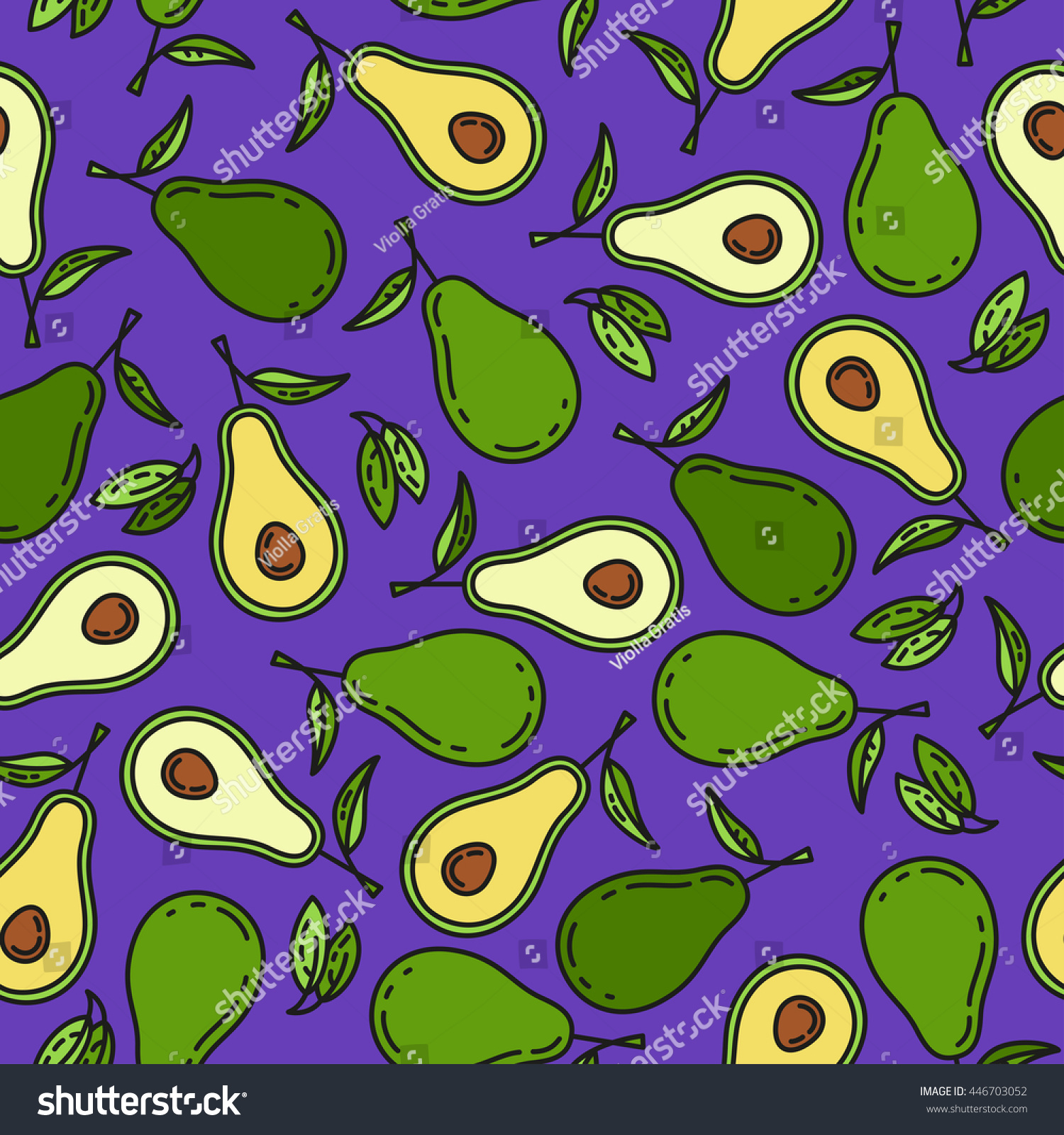avocado violet green vegan color seamless stock vector 446703052 avocado violet green vegan color seamless stock vector 446703052