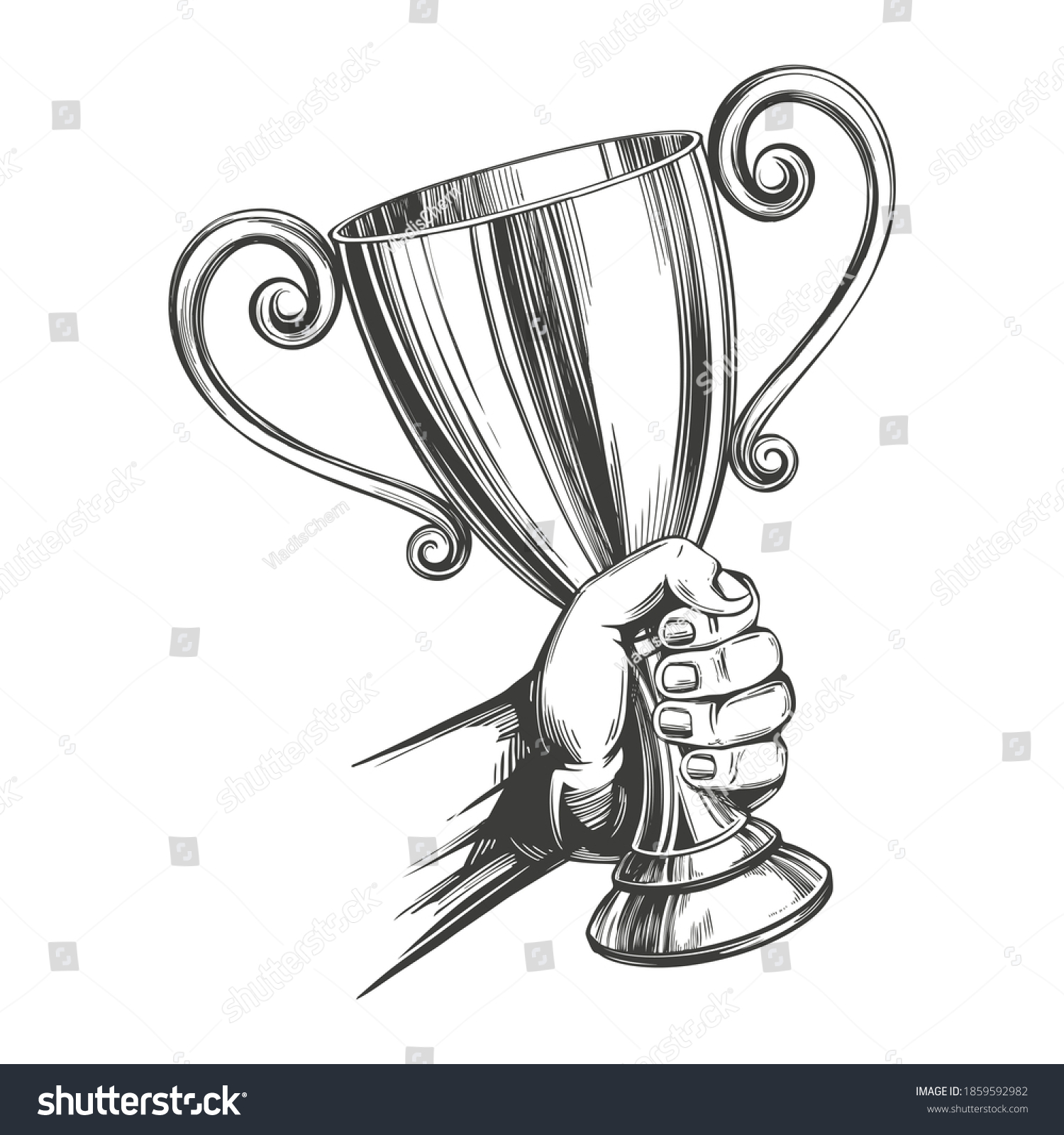 316 Strong hand holding trophy Images, Stock Photos & Vectors ...