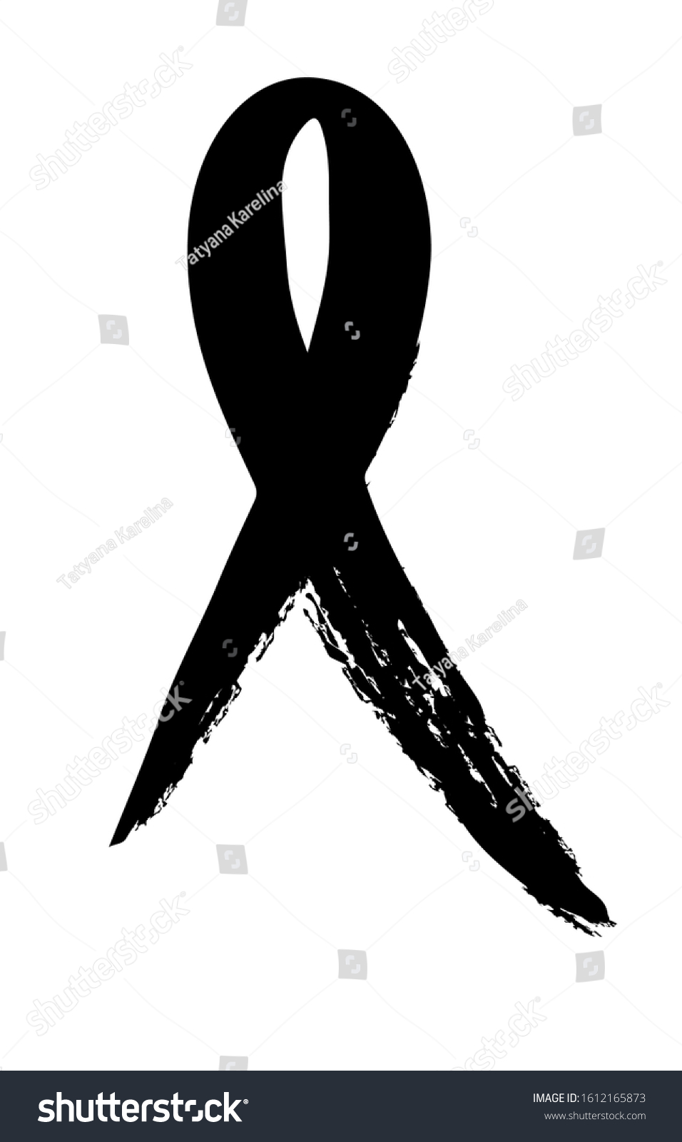 Awareness Ribbon Vector Illustration Isolated On Stock Vector Royalty Free 1612165873