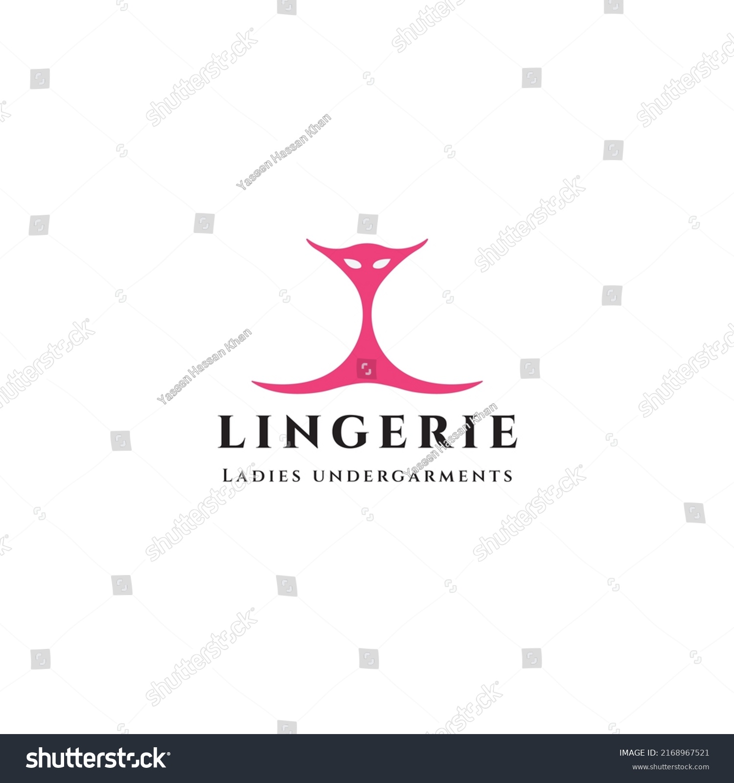 Awesome Beautiful Lingerie Logo Templet Brand Stock Vector (Royalty ...