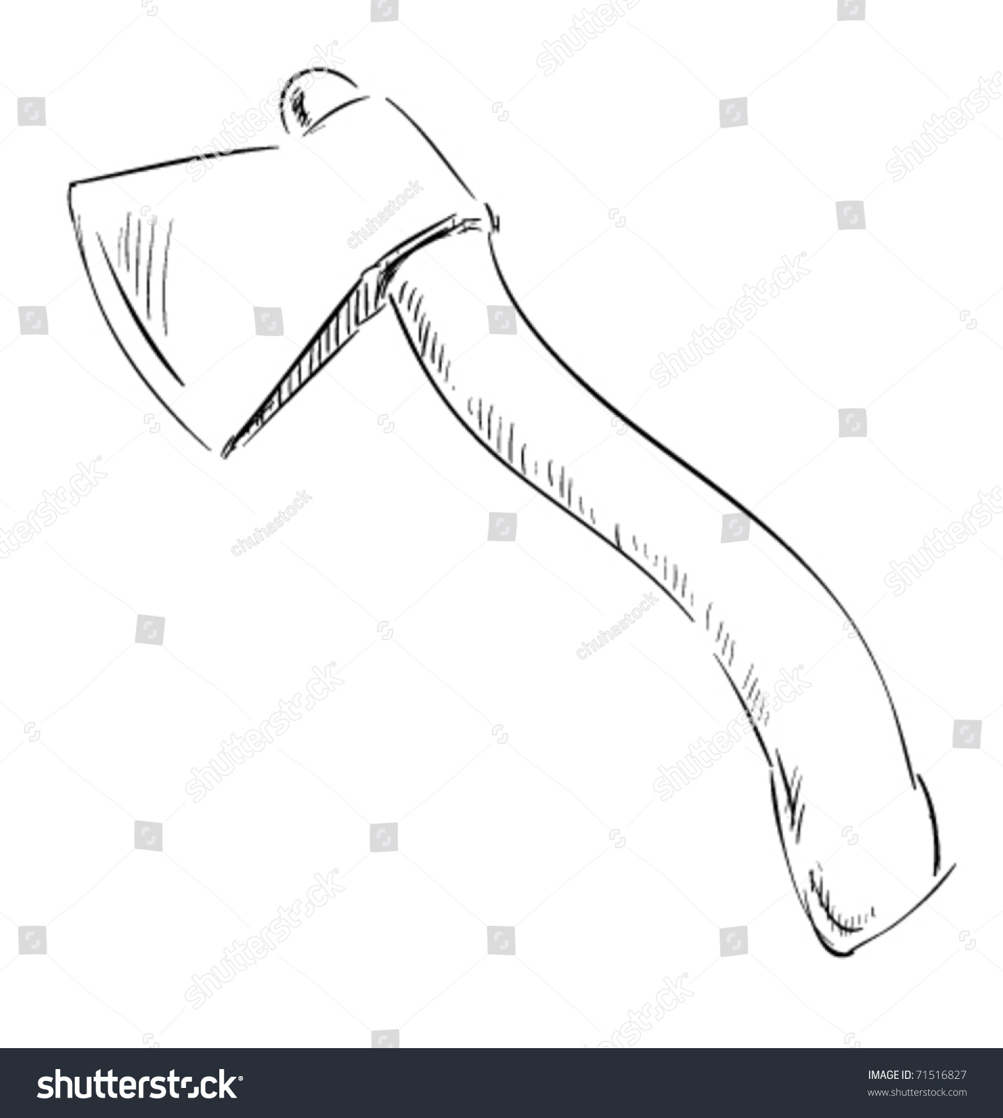 Ax Icon Cartoon Sketch Style Vector Illustration - 71516827 : Shutterstock