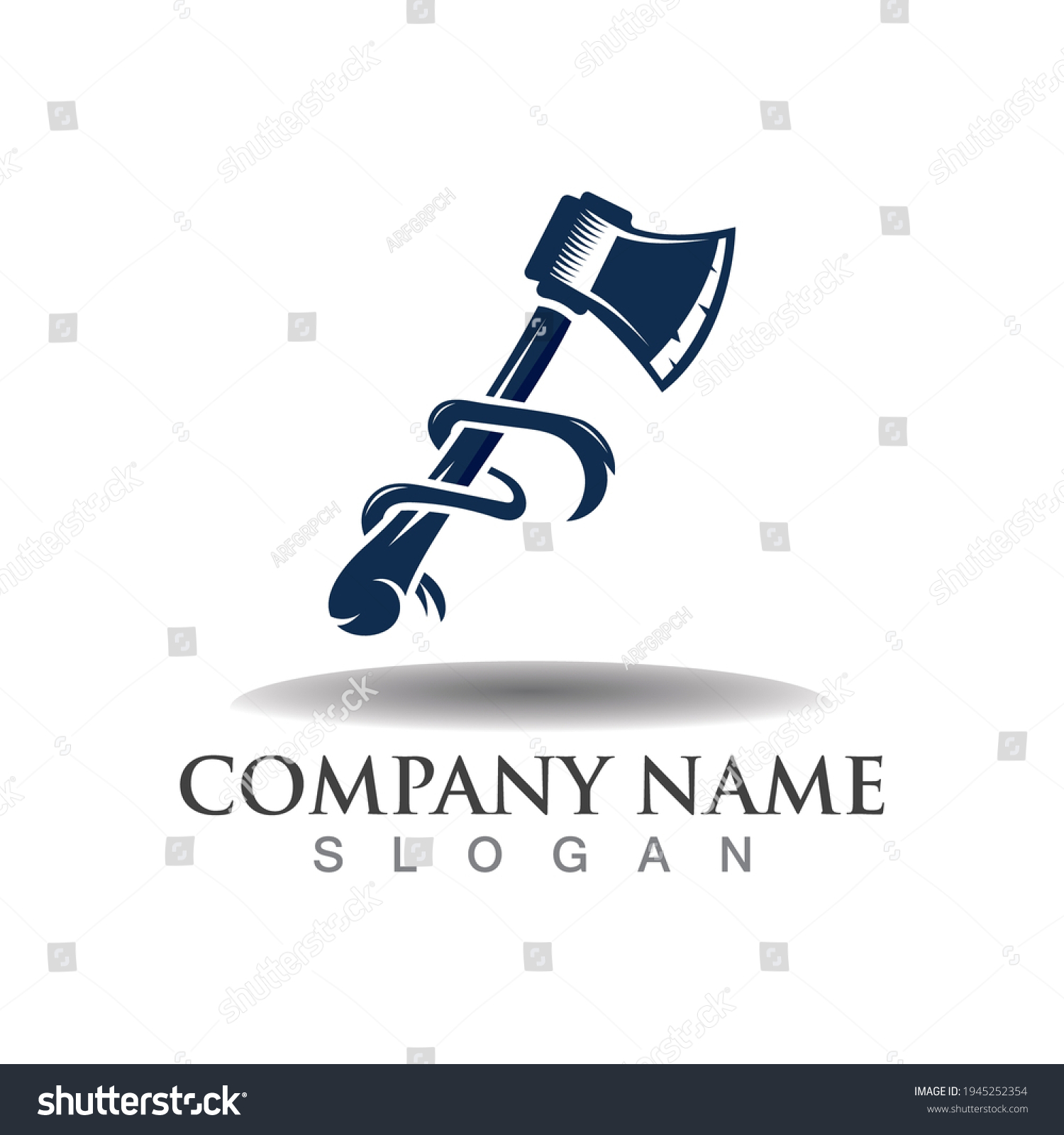 SVG of Axe logo icon design template elements, equipment symbol vector template svg