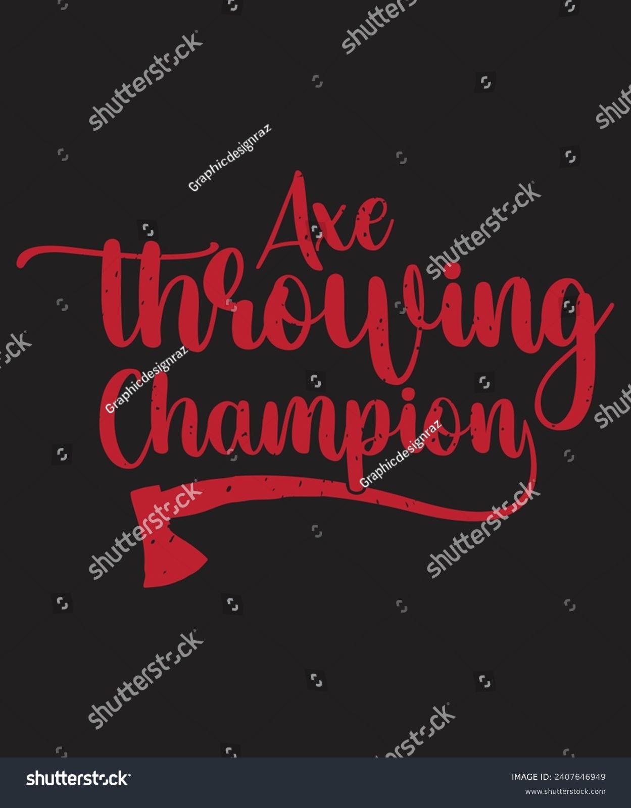 SVG of Axe throwing champion design with silhouette vector svg