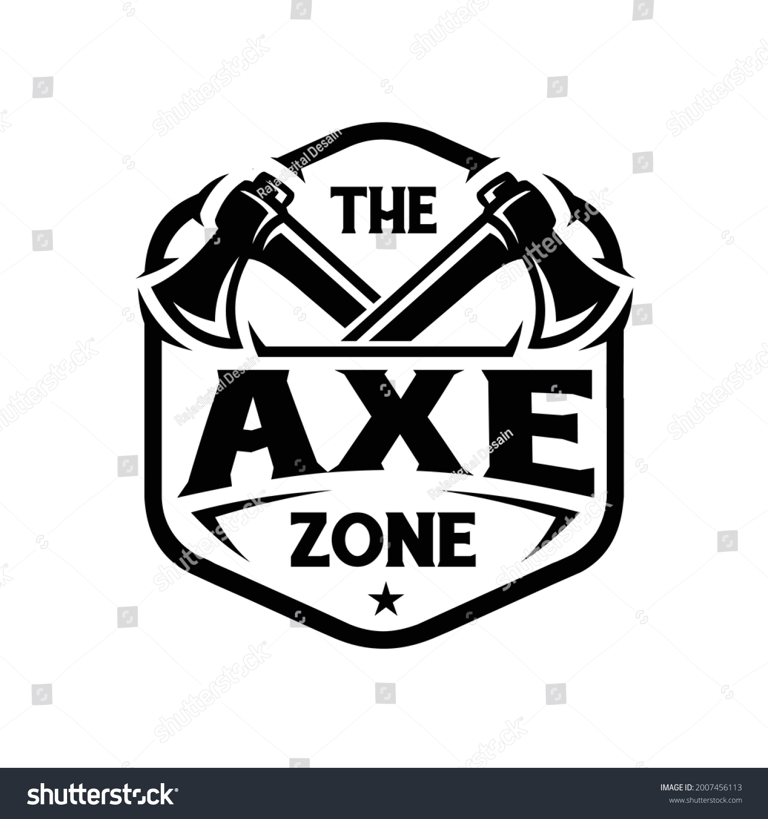 SVG of Axe Zone Premium Logo Vector. Axe Throwing Club Ready Made Logo svg