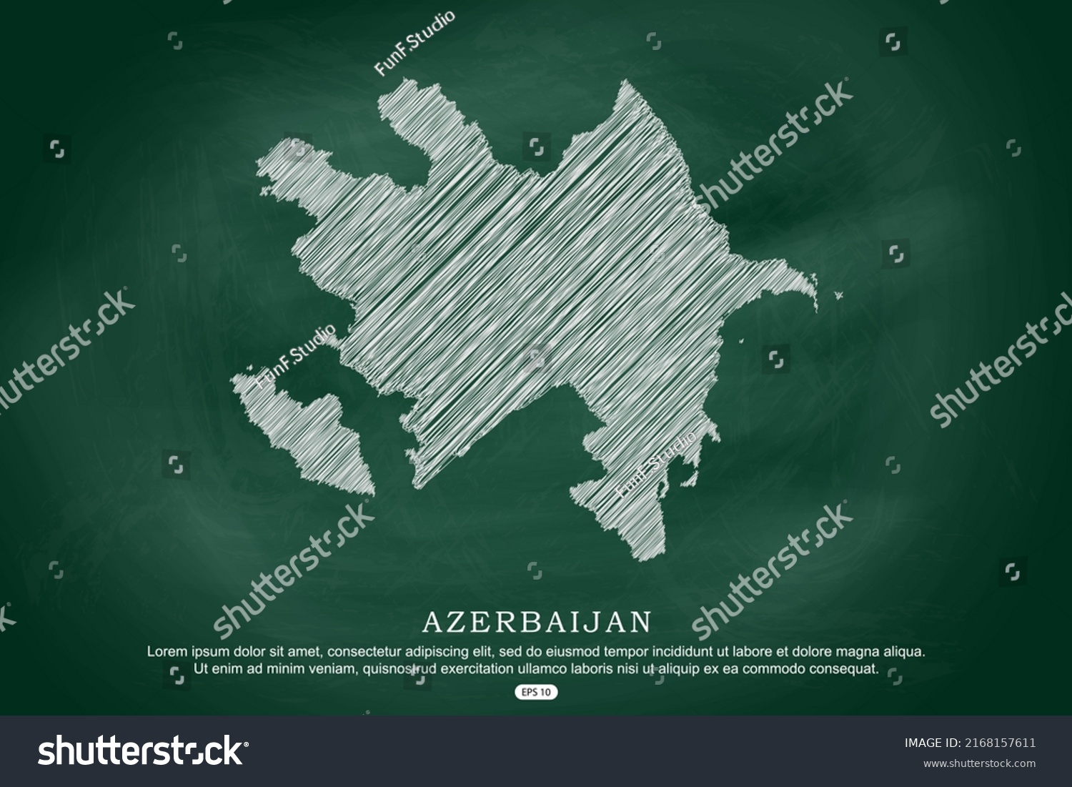 Azerbaijan Map World Map International Vector Stock Vector Royalty   Stock Vector Azerbaijan Map World Map International Vector Template With White Outline Graphic Sketch And Old 2168157611 