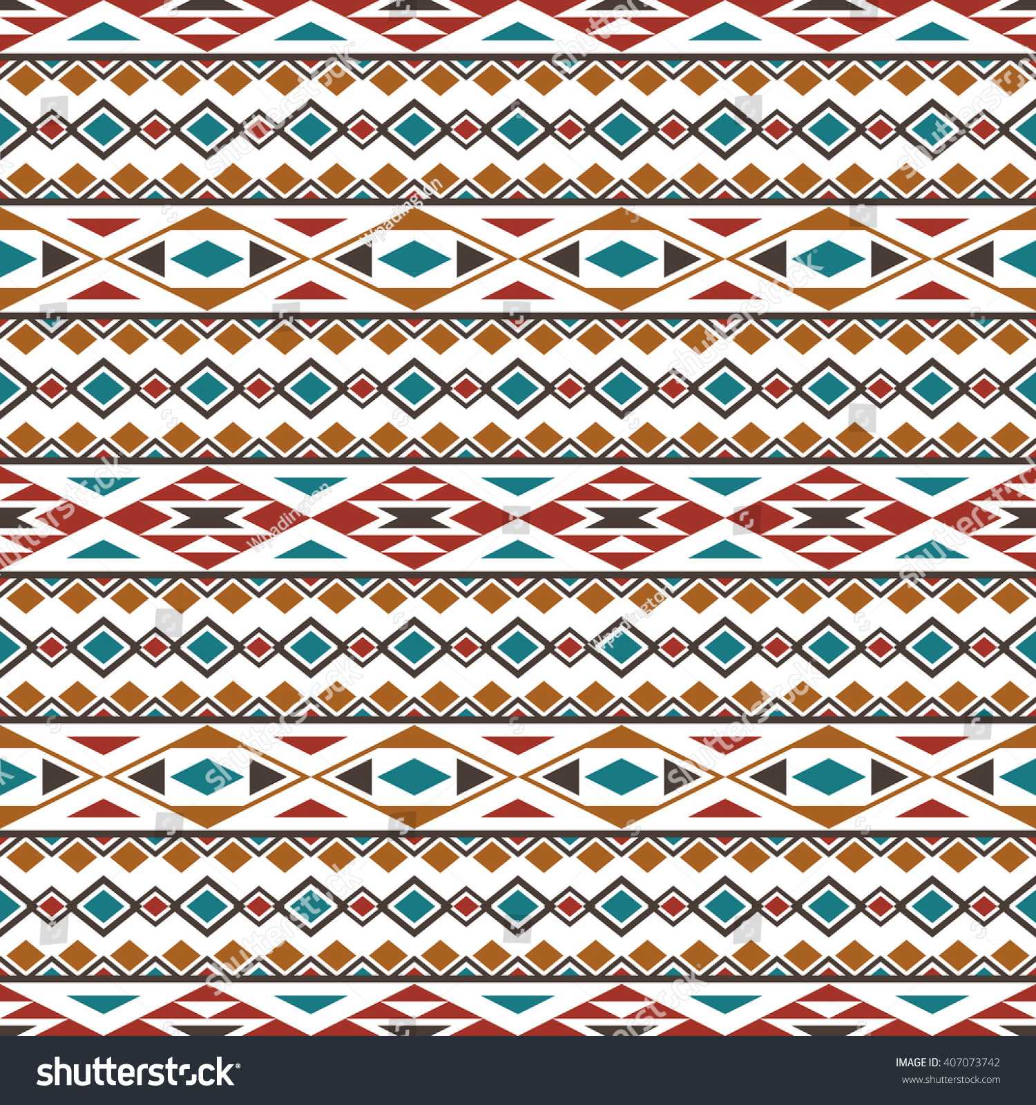 Aztec Seamless Pattern Folklore Stylized Abstract Stock Vector (Royalty ...