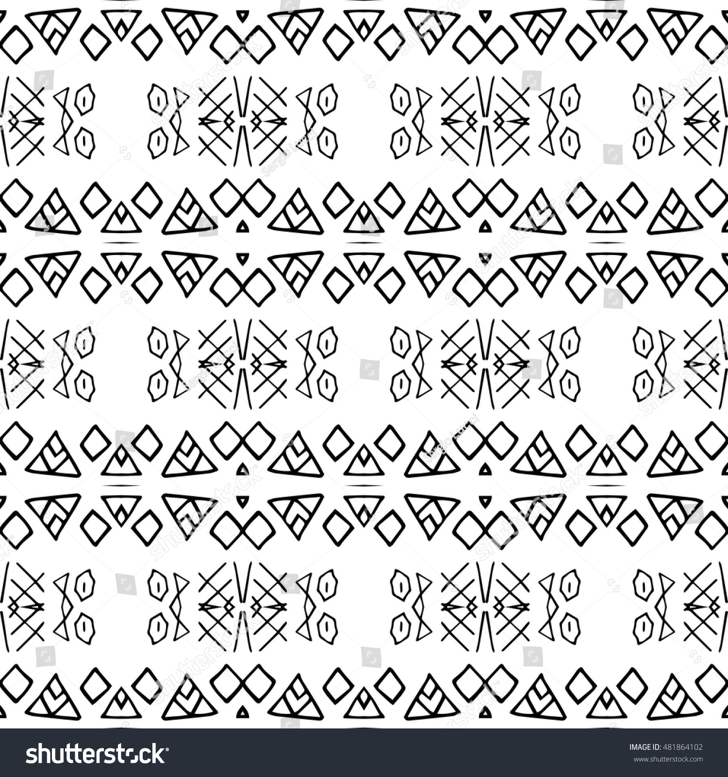 Aztec Seamless Vector Pattern Repeating Geometric Stock Vector (Royalty ...