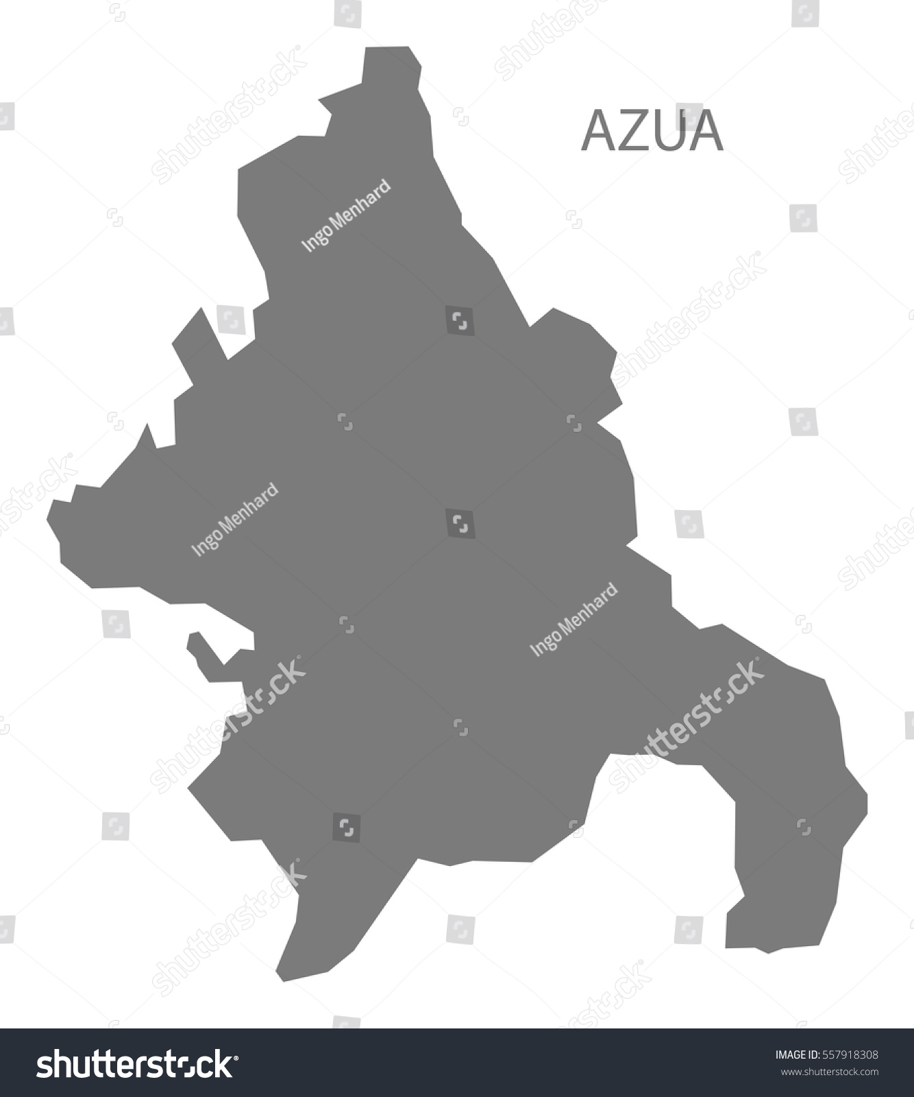 Azua Dominican Republic Map Azua Dominican Republic Map Grey Stock Vector (Royalty Free) 557918308 |  Shutterstock