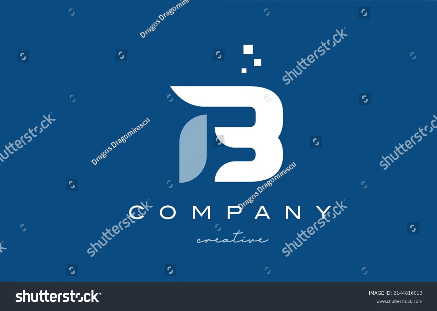 B Alphabet Letter Logo Icon Design Stock Vector (Royalty Free ...