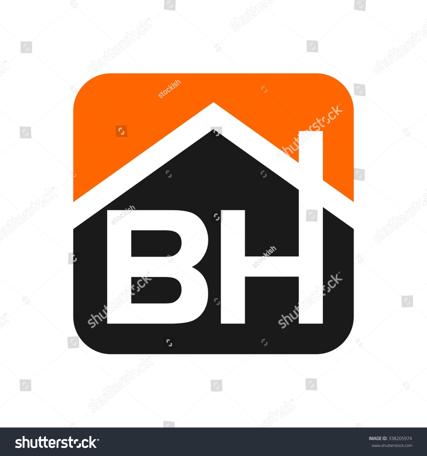 B H Logo Vector Home Logo Stock Vector (Royalty Free) 338205974 ...