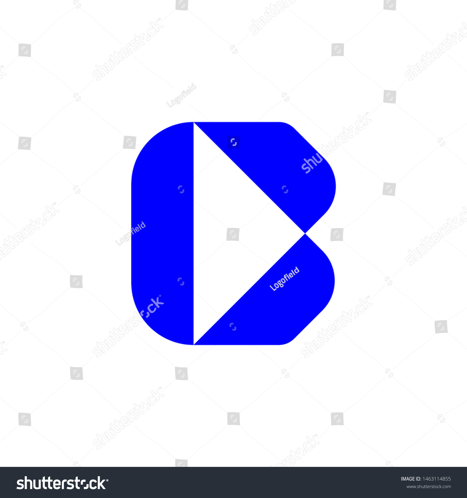 B Arrow Logo Design Minimal B Stock Vector (Royalty Free) 1463114855