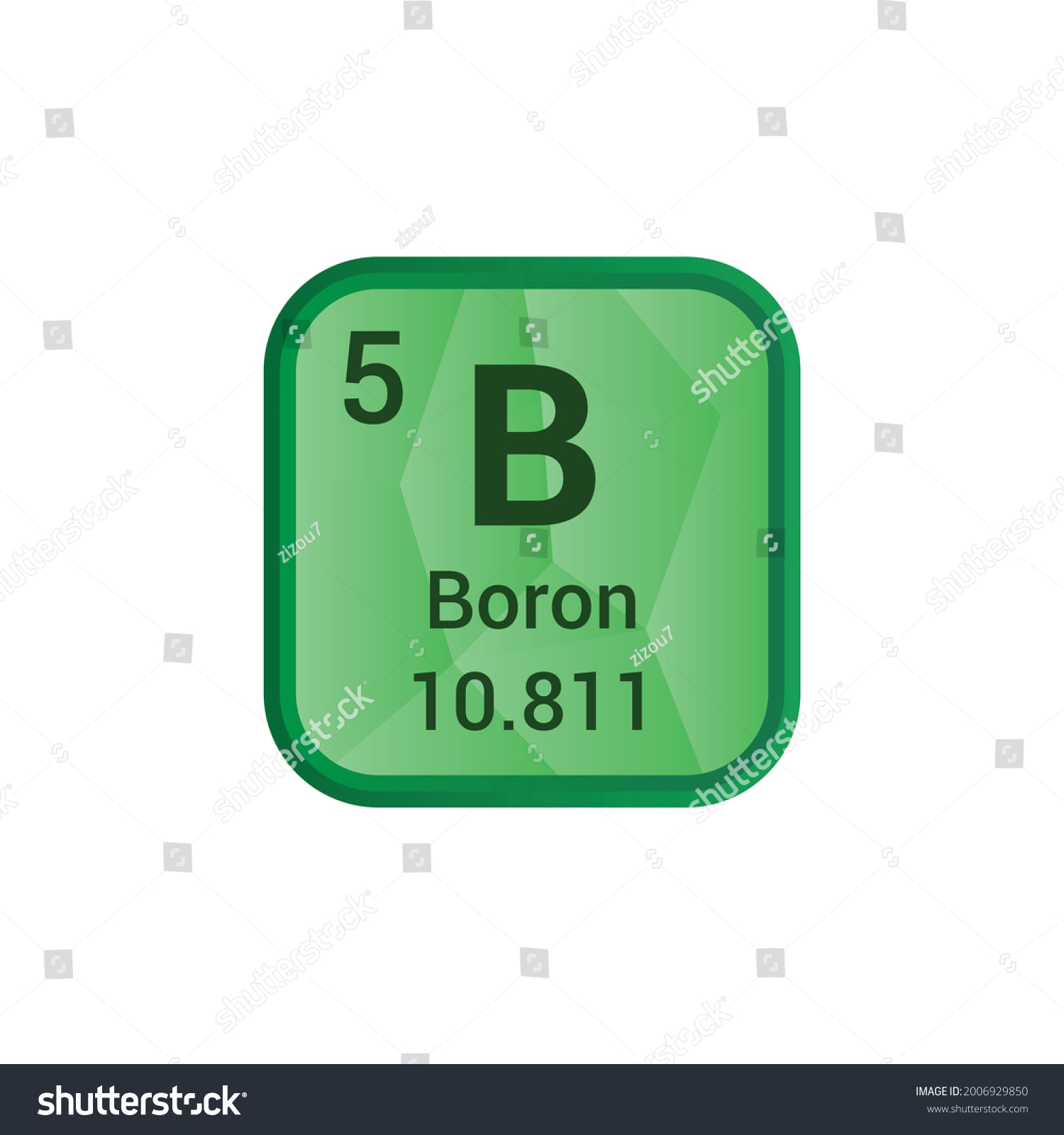 B Boron Chemical Element Periodic Table Stock Vector (Royalty Free ...