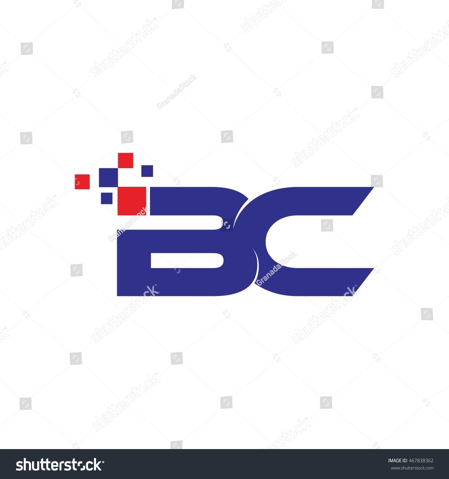 B C Initial Logo Design Template Stock Vector (Royalty Free) 467838362 ...