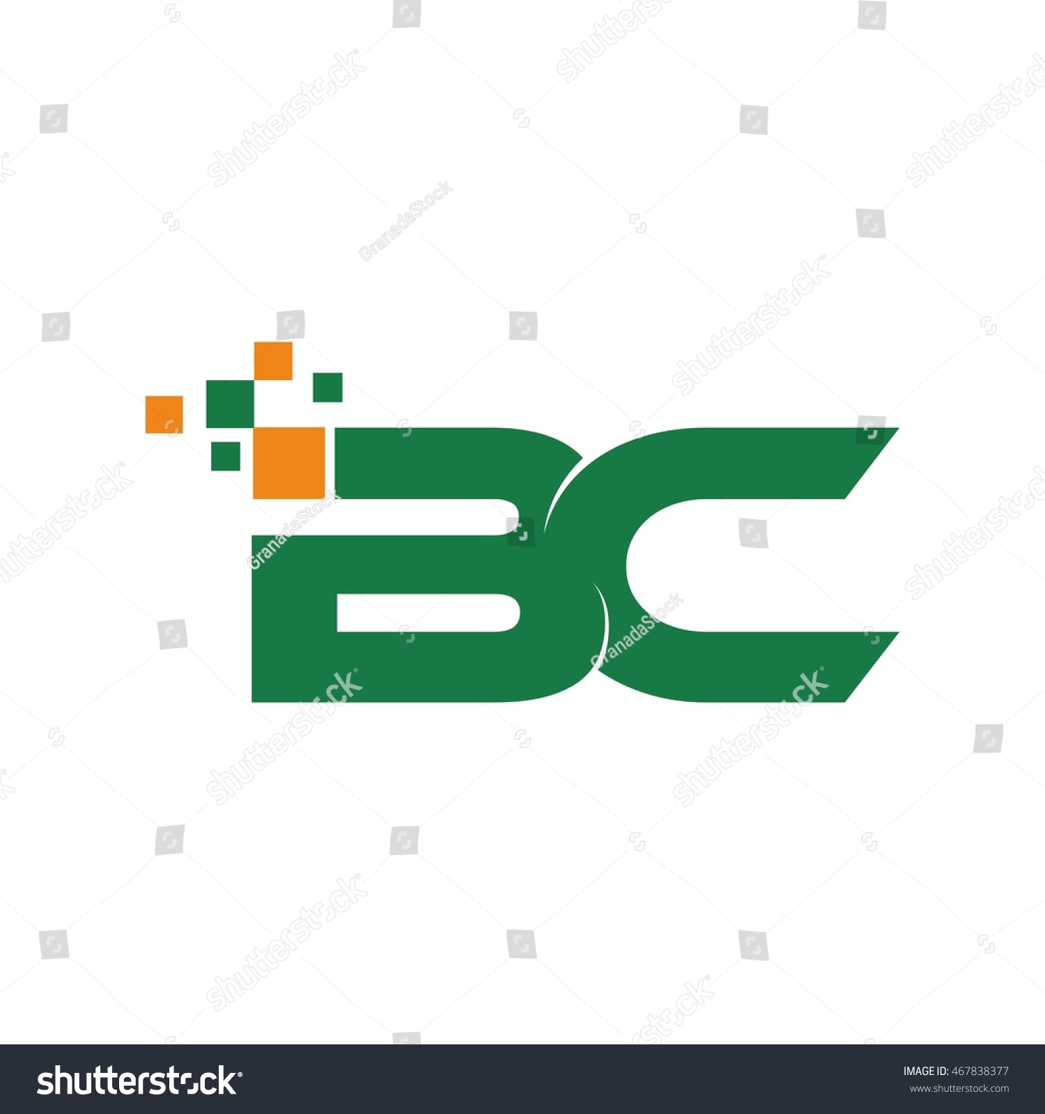 B C Initial Logo Design Template Stock Vector (Royalty Free) 467838377 ...