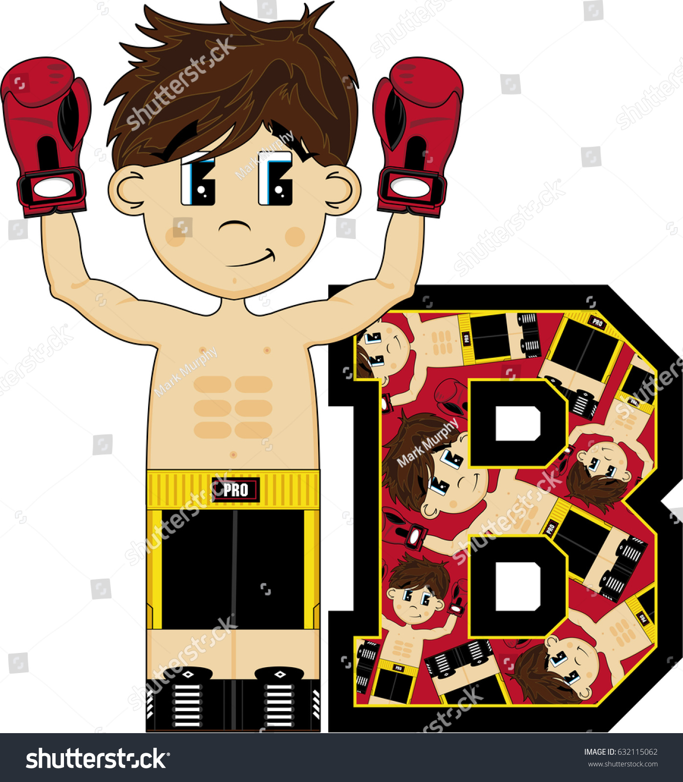 B Boxing Stock Vector (Royalty Free) 632115062 | Shutterstock