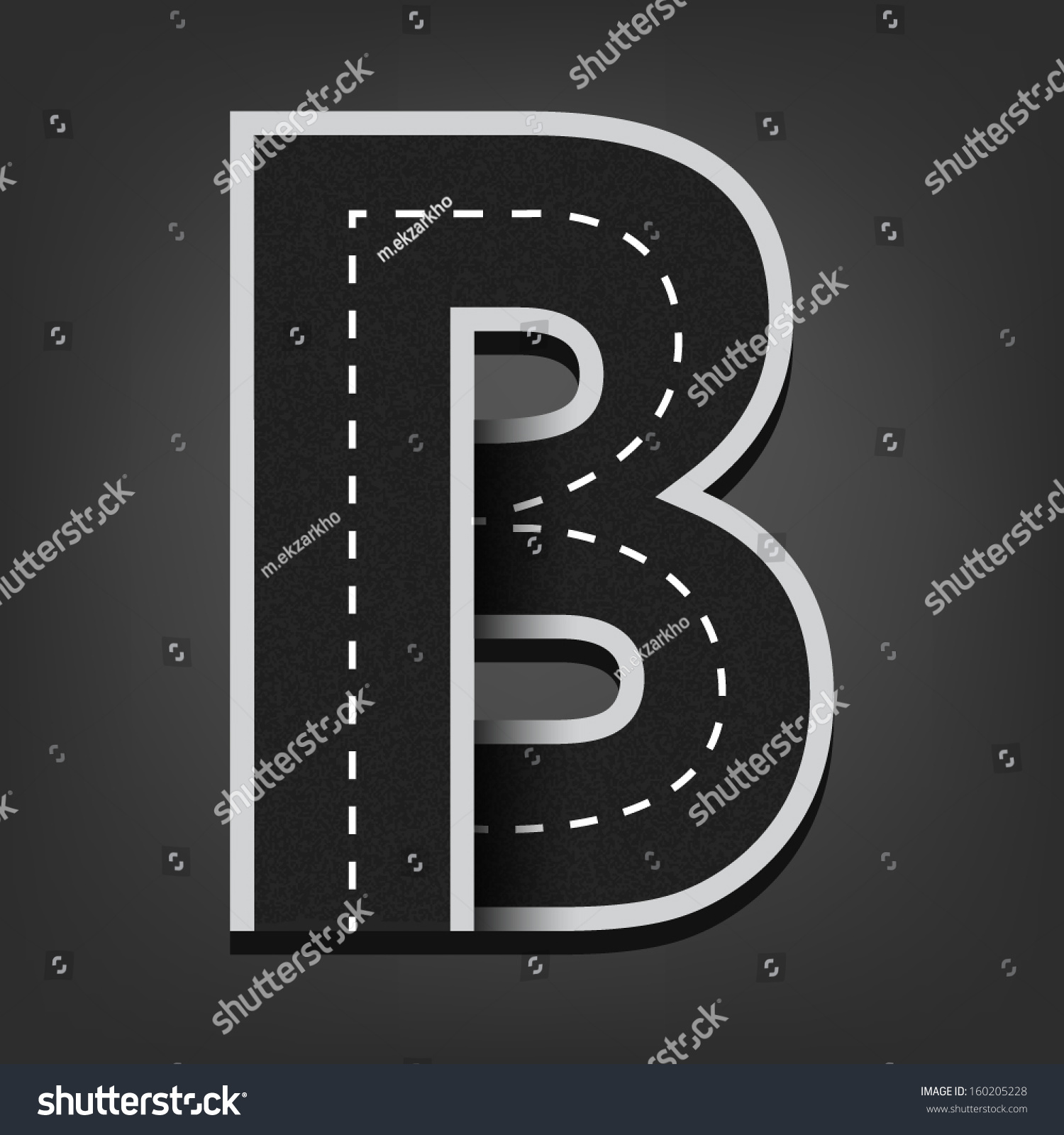 logo vector r type 160205228 Stock Road Shutterstock Font B Vector Letter