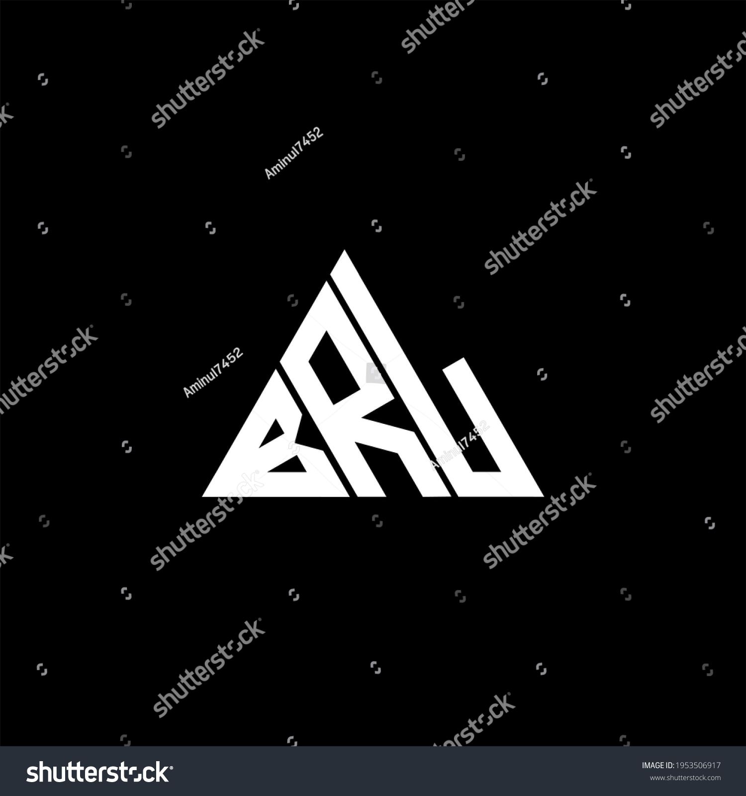 SVG of B R L letter logo creative design. BRL icon svg