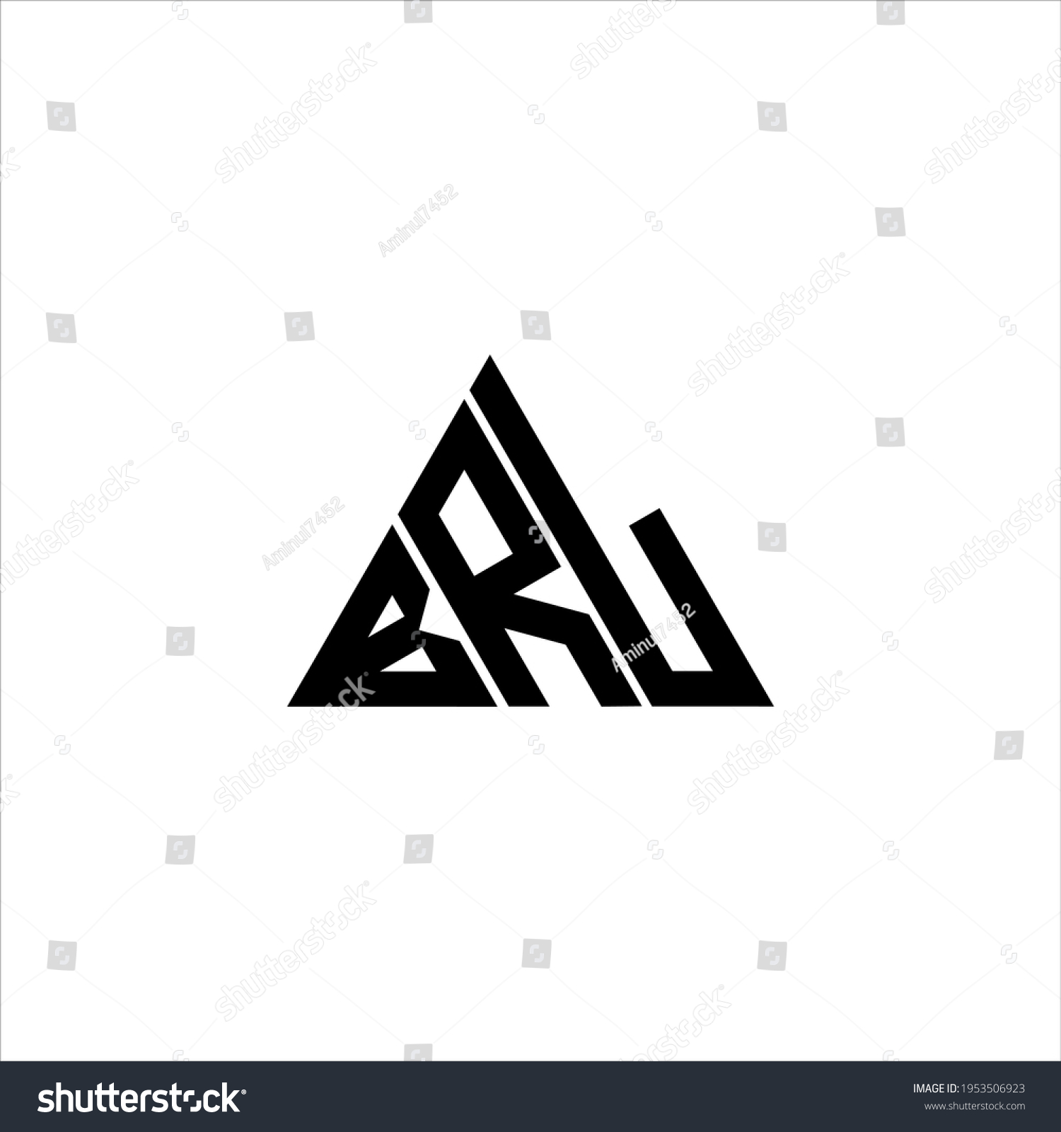 SVG of B R L letter logo creative design. BRL icon svg