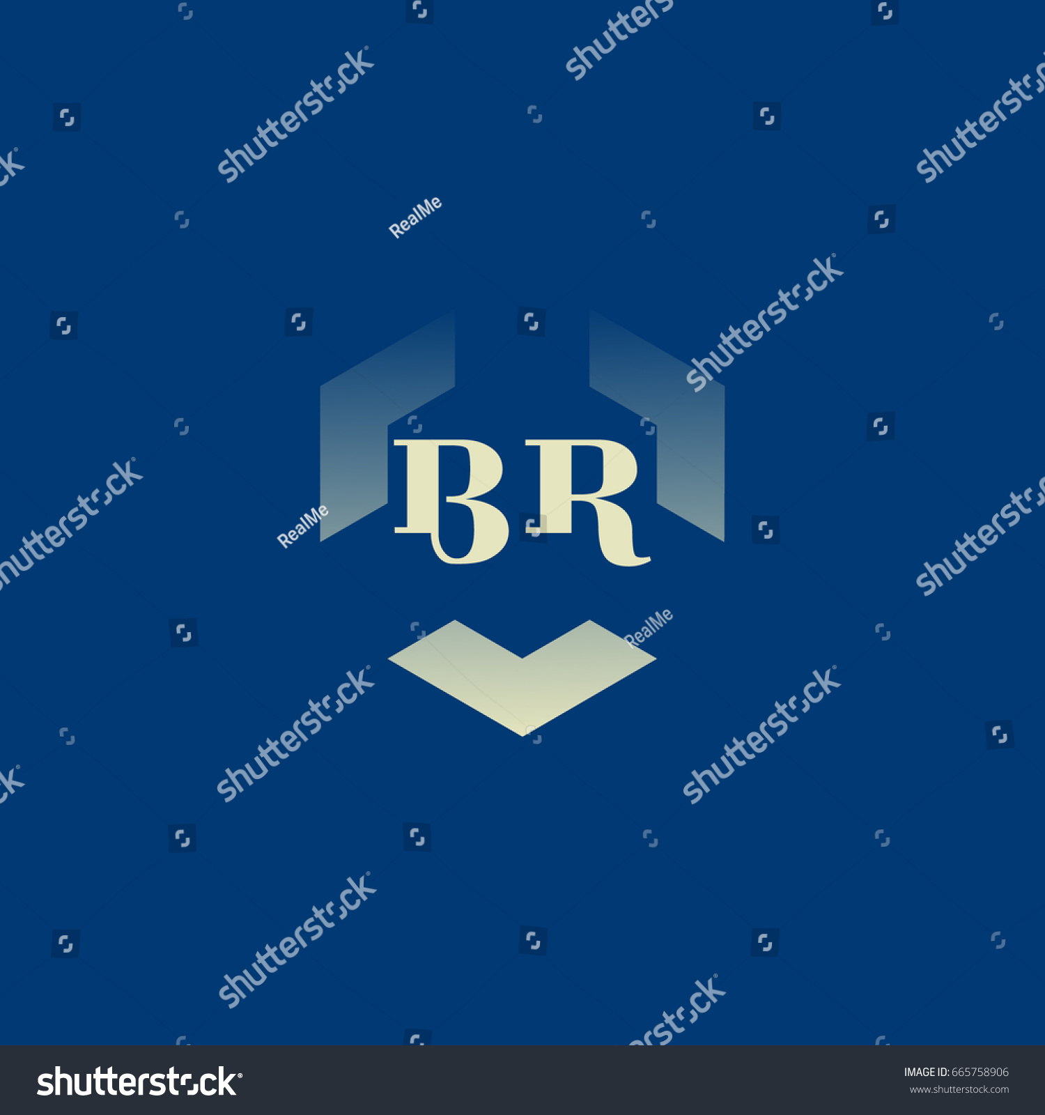 B R Logo Stock Vector (Royalty Free) 665758906 | Shutterstock