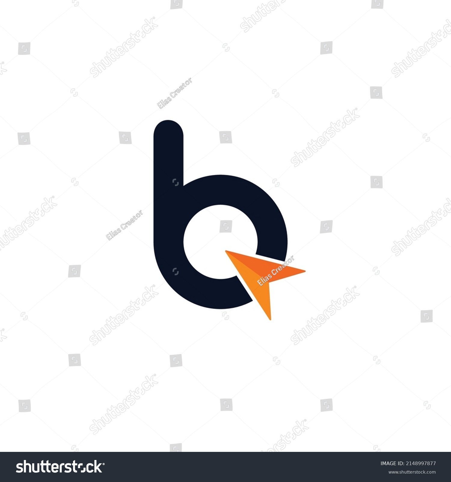 B Shop Letter Logo Design Vector Stock Vector (Royalty Free) 2148997877 ...