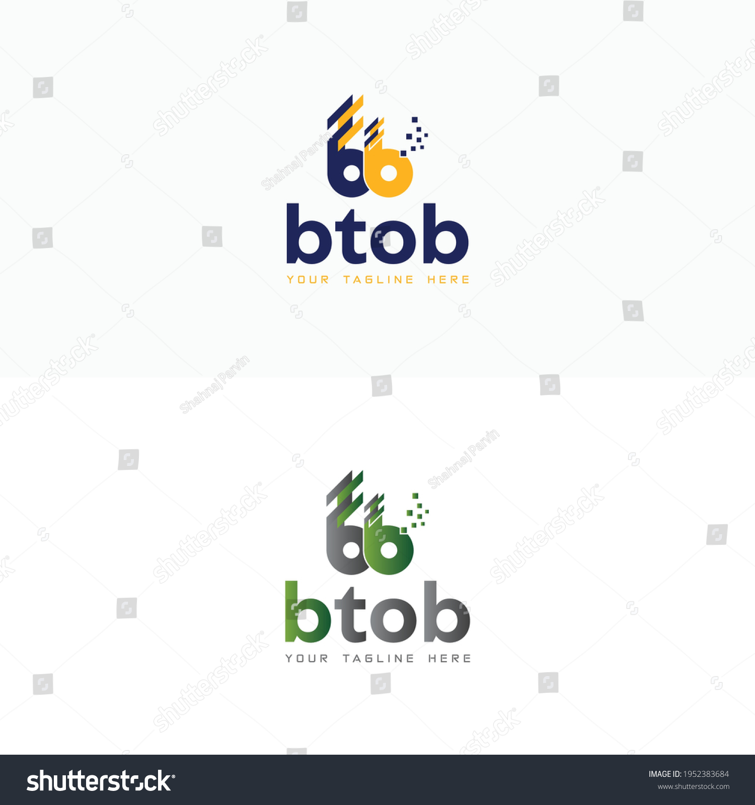 B B Logo Design Illustration Vector Stock Vector (Royalty Free ...