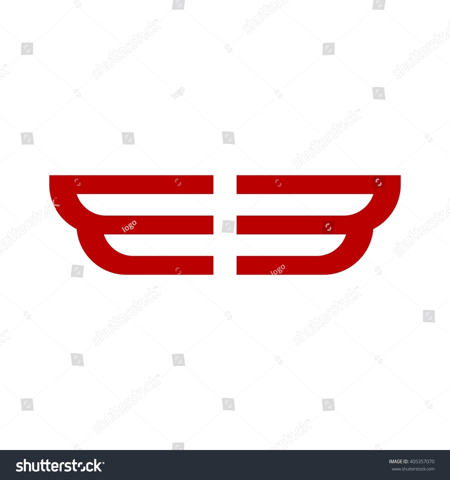b wing logo stock vector royalty free 405357070 shutterstock