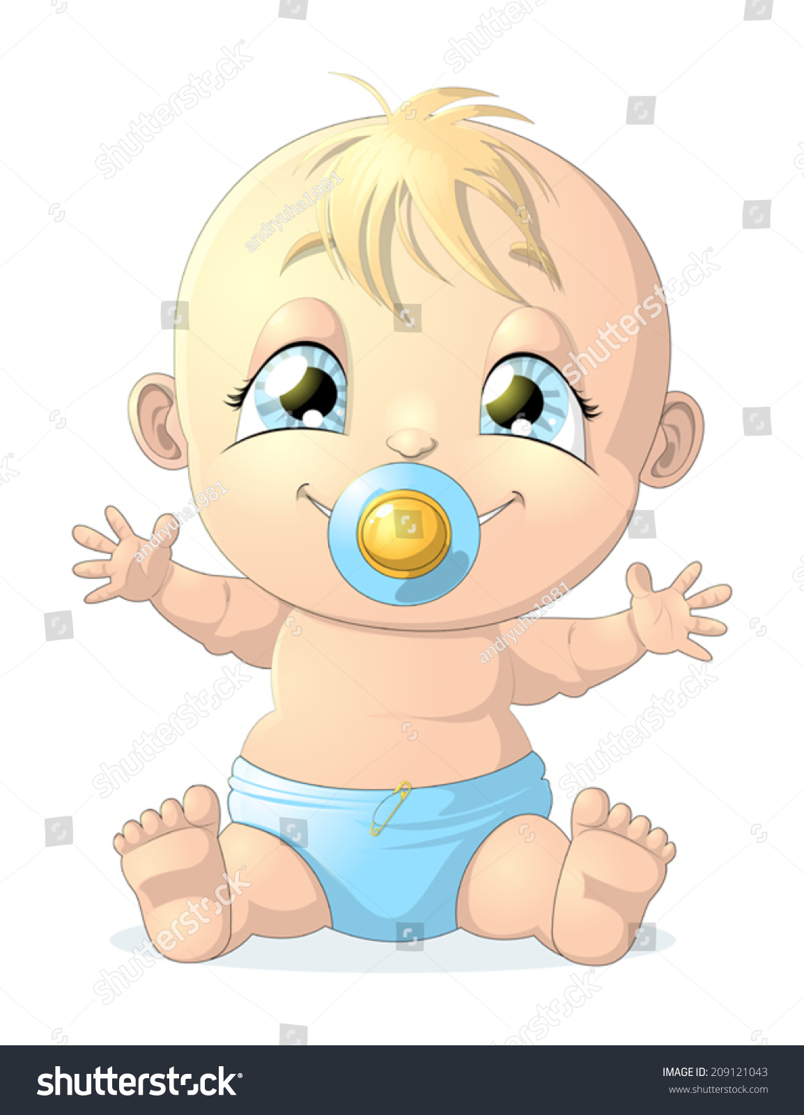 Baby Stock Vector Illustration 209121043 : Shutterstock