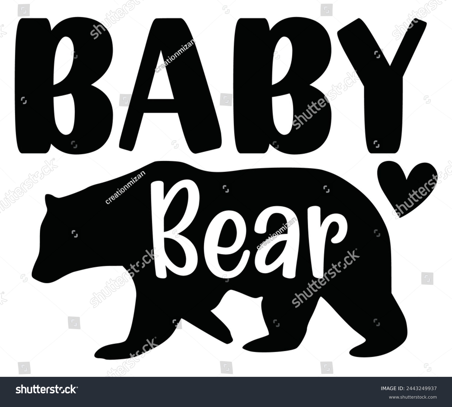 SVG of baby bear Svg,Baby,Baby Shower,Baby Boy, Funny Baby,T-Shite    svg