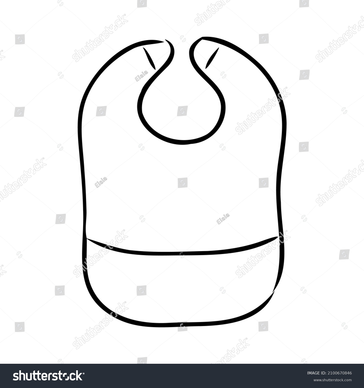 SVG of Baby bib vector sketch icon isolated on background. Hand drawn Baby bib icon. Baby bib sketch icon for infographic, website or app. svg