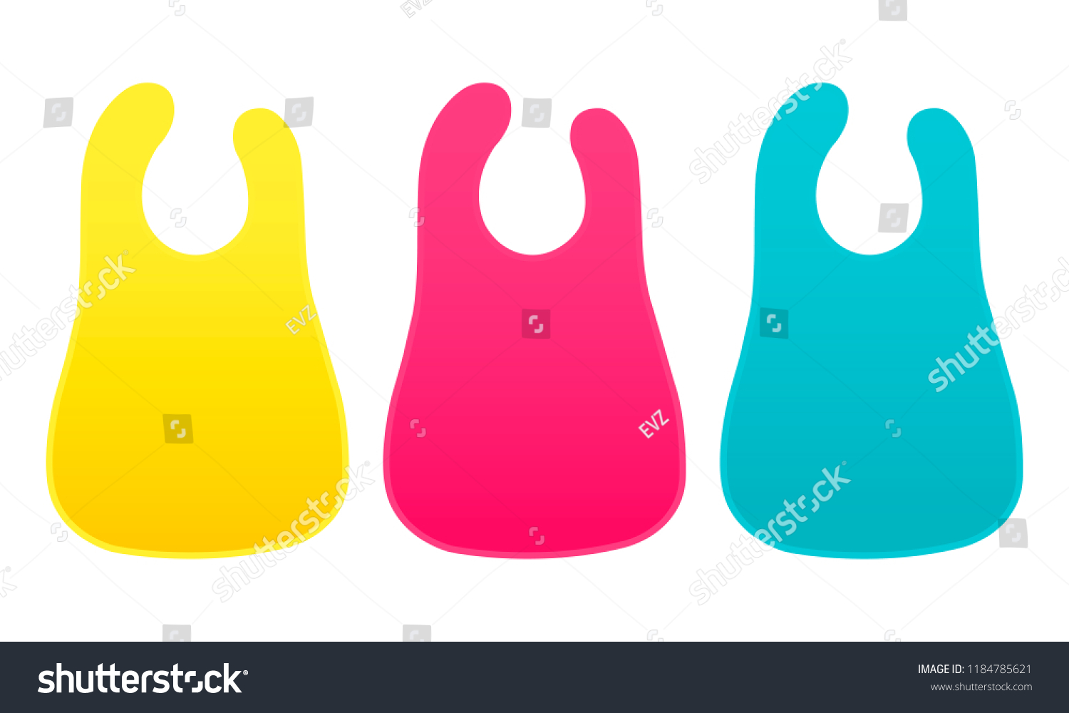 red baby bibs