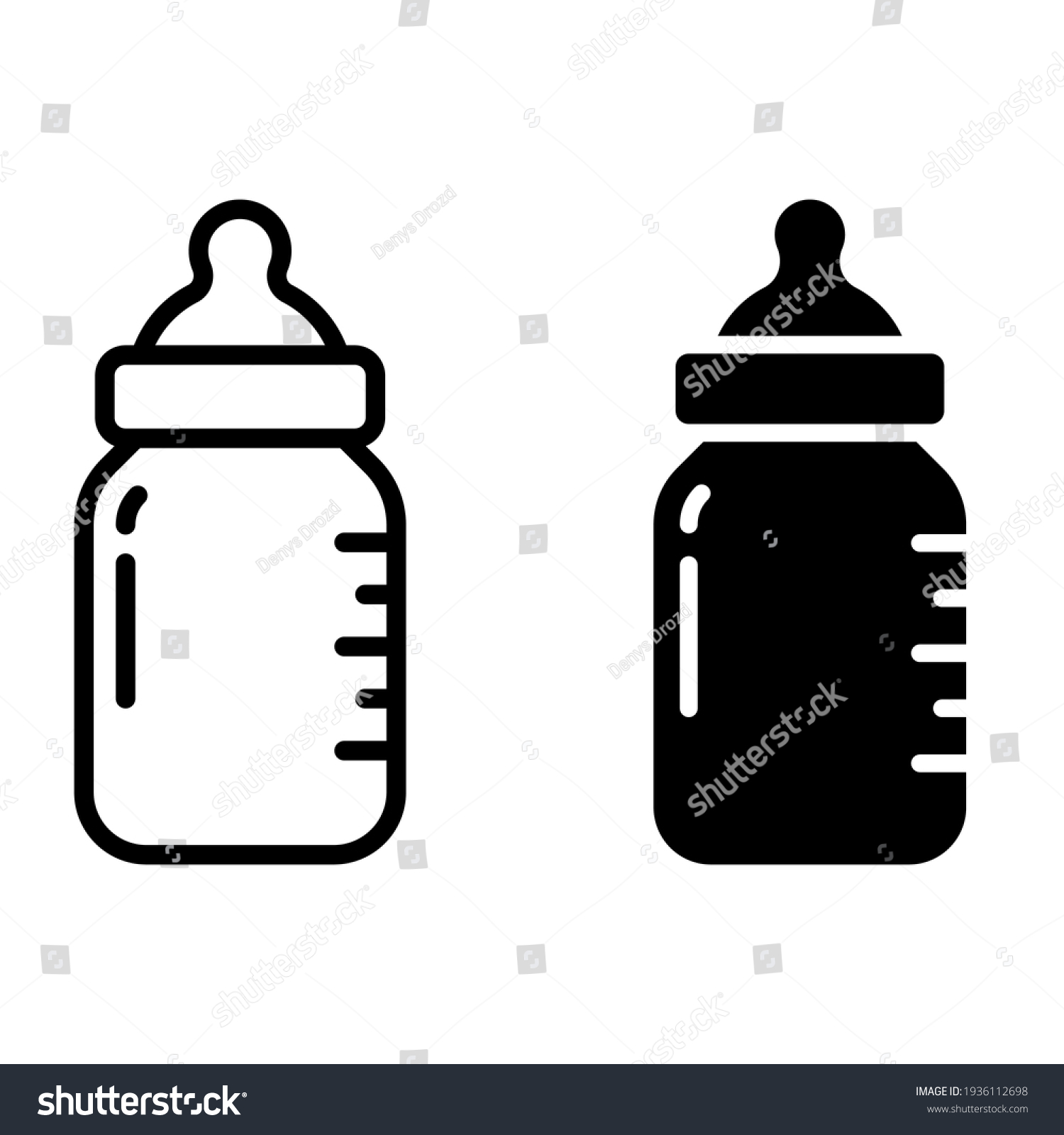 SVG of Baby botle  icon vector set. Kids toysillustration sign collection. child symbol or logo. svg