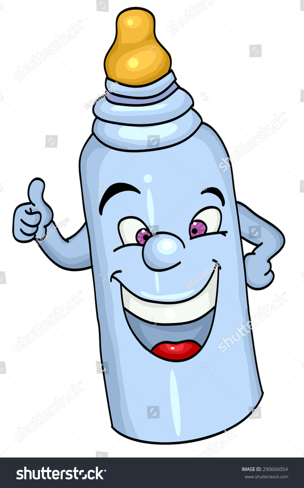 Baby Bottle Cartoon Stock Vector (royalty Free) 290666054