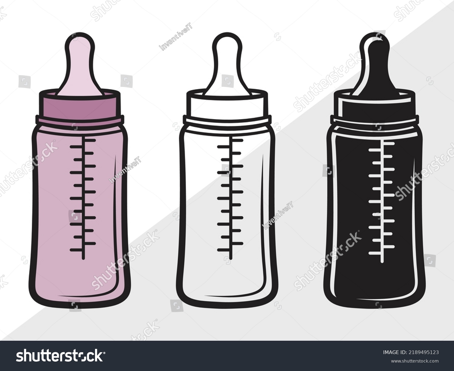 SVG of Baby Bottle Clipart SVG Printable Vector Illustration svg