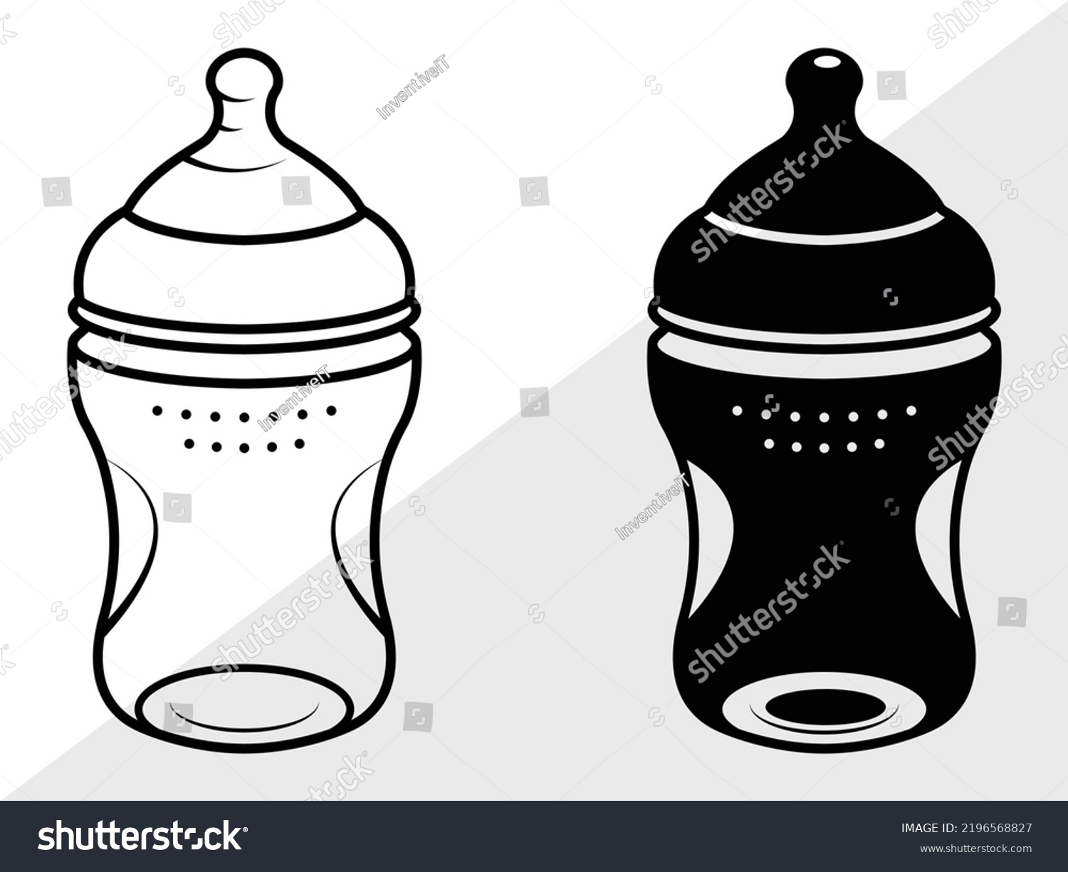 SVG of Baby Bottle SVG Printable Vector Illustration svg