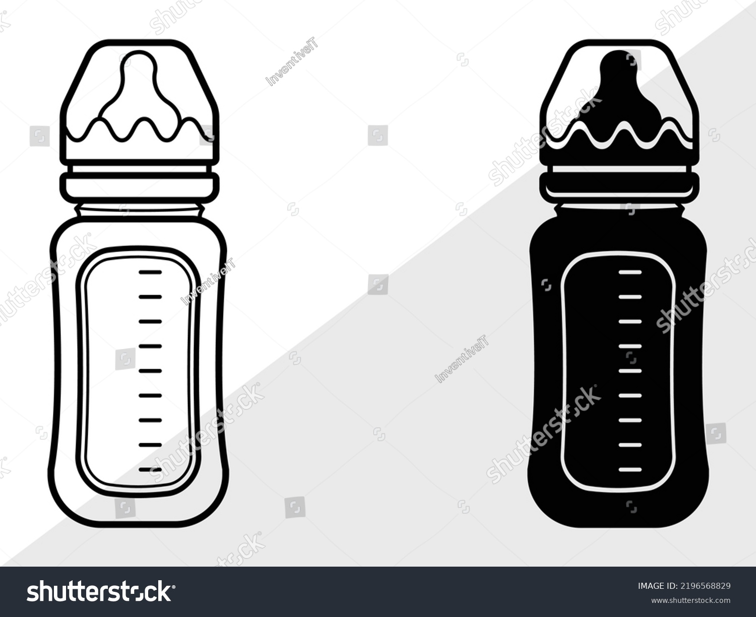 SVG of Baby Bottle SVG Printable Vector Illustration svg