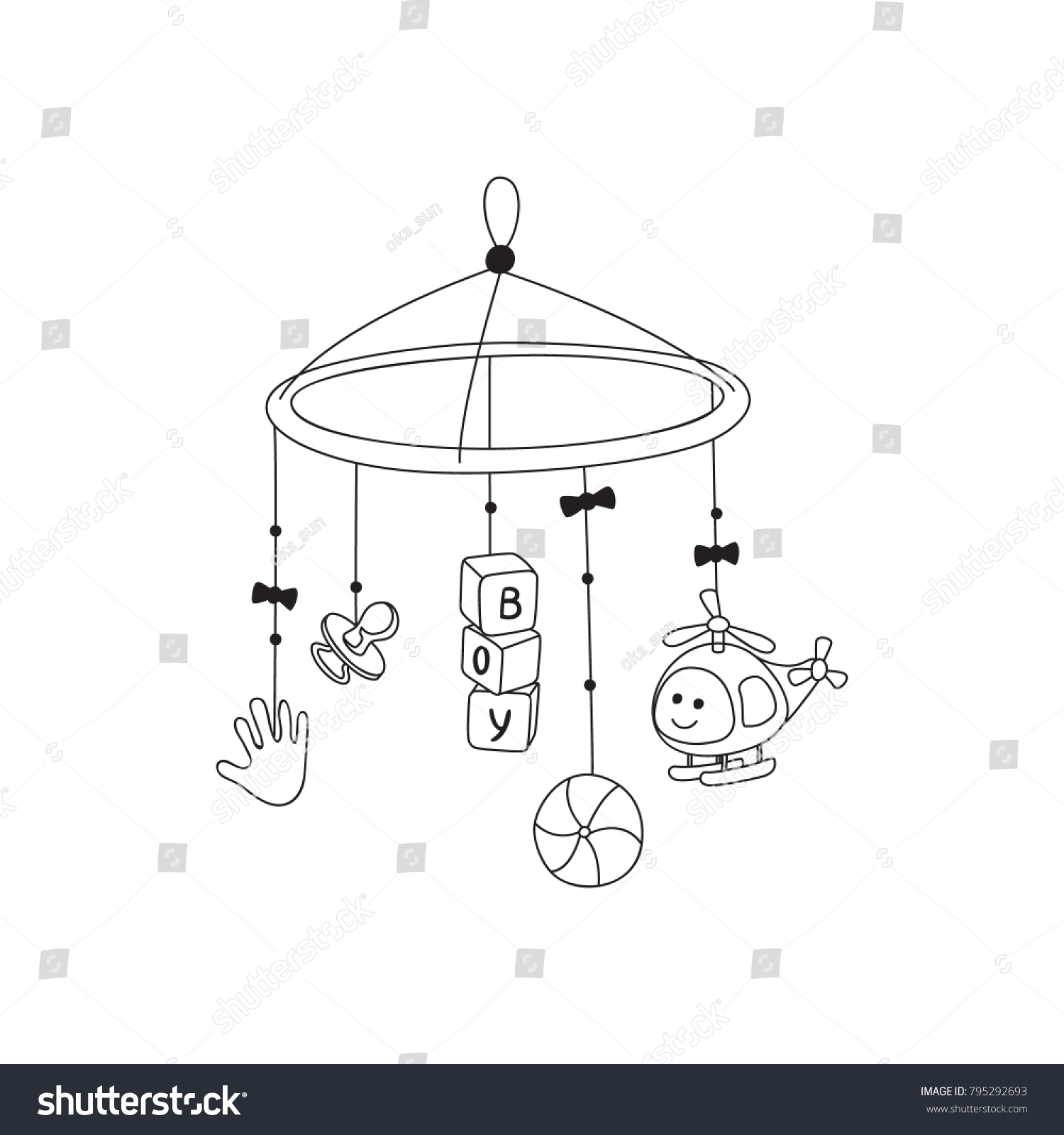 Big Cute Baby Toy Set Collection Stock Vector Royalty Free Shutterstock