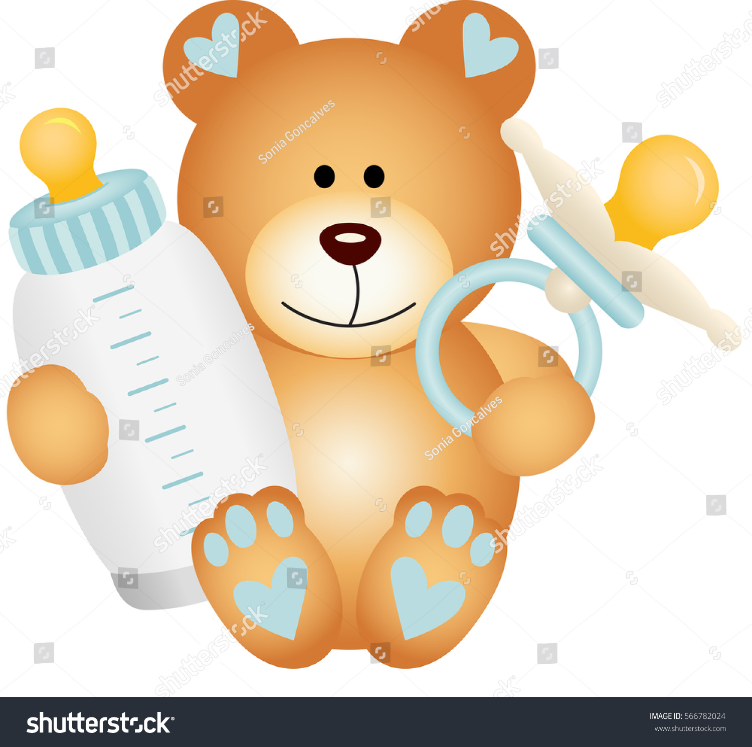 baby boy teddy bear baby pacifier stock vector 566782024 christmas clipart frame