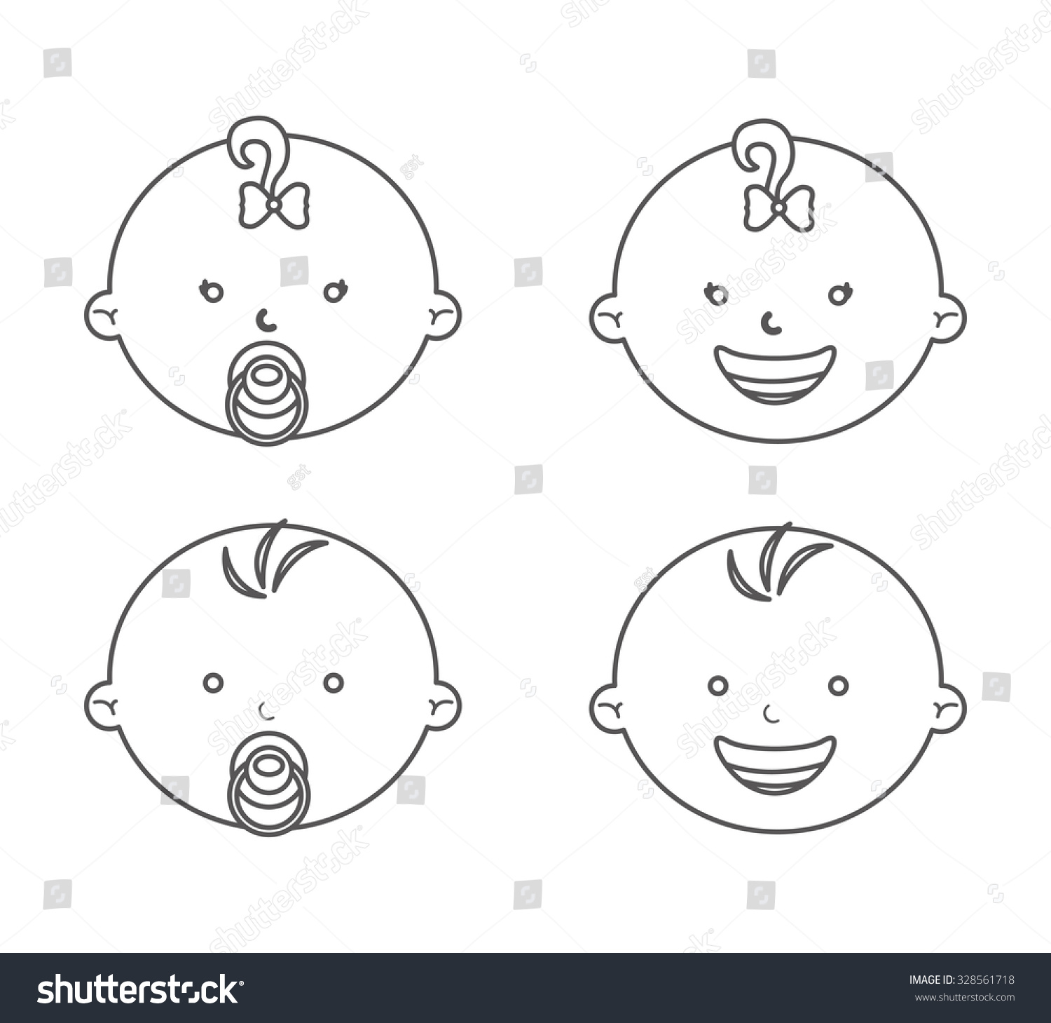 1 Dface Stock Vectors Images Vector Art Shutterstock