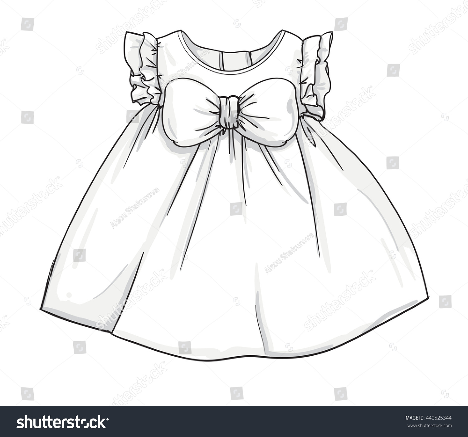 Baby Fashion Baby Clothing Vector Illustration Stock ...