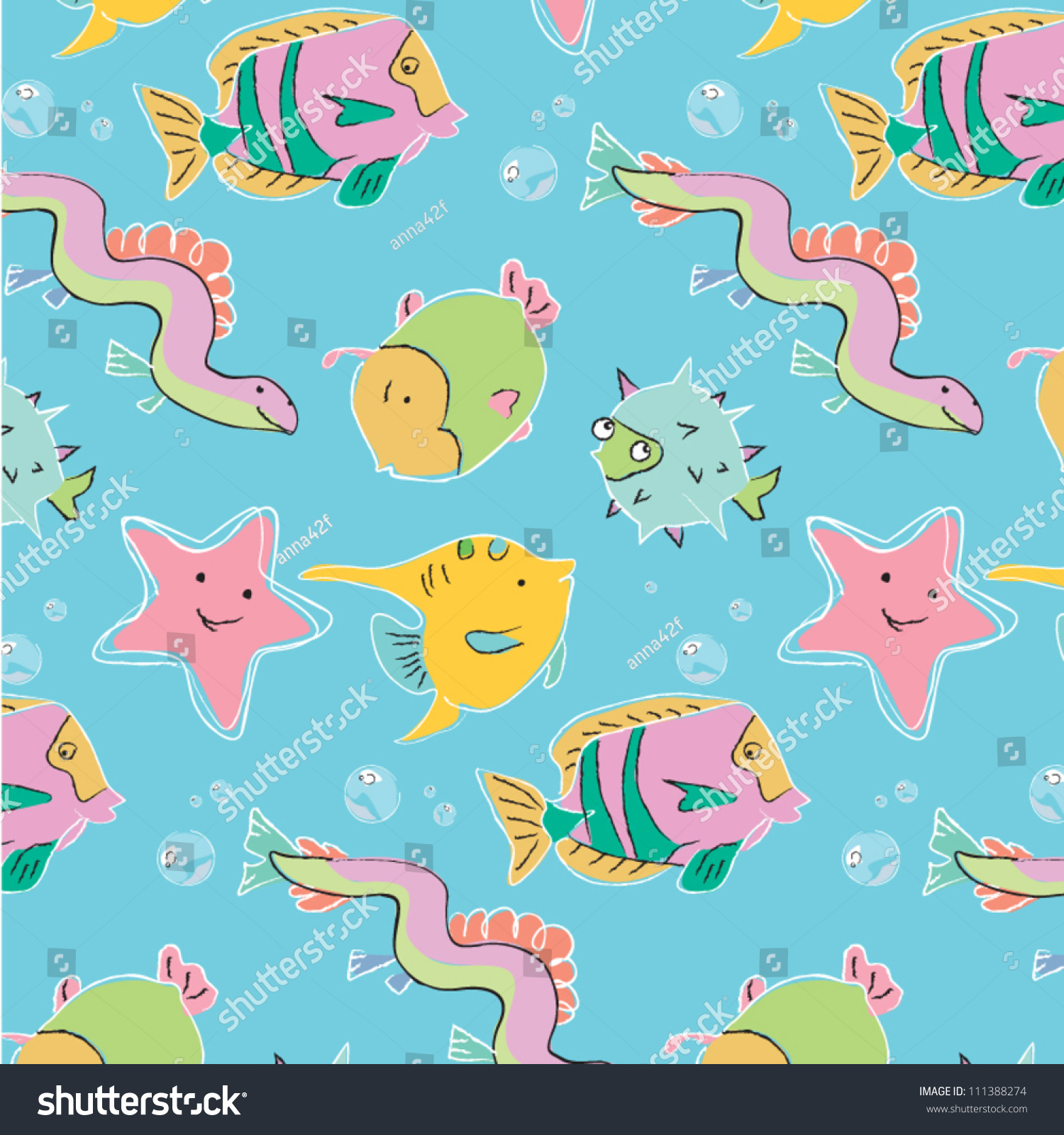 Baby Fish In Soft Colors - Marine Life. Potter Children'S Maritime ...