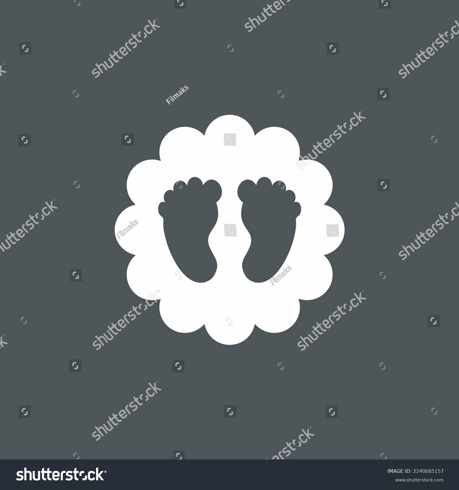 SVG of Baby foot chip quality vector illustration cut svg
